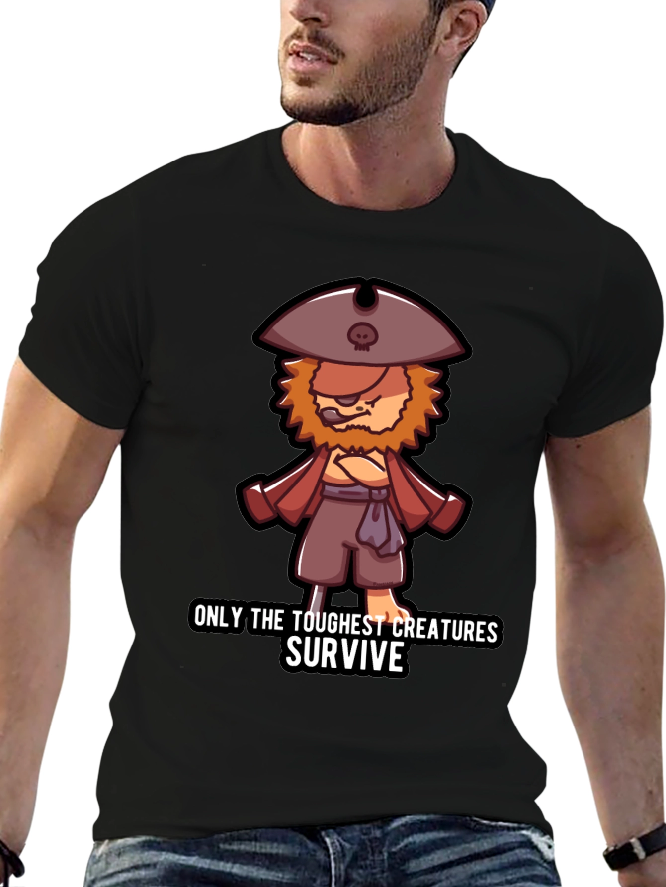 Toughest Creatures Pirate Cartoon T-Shirt