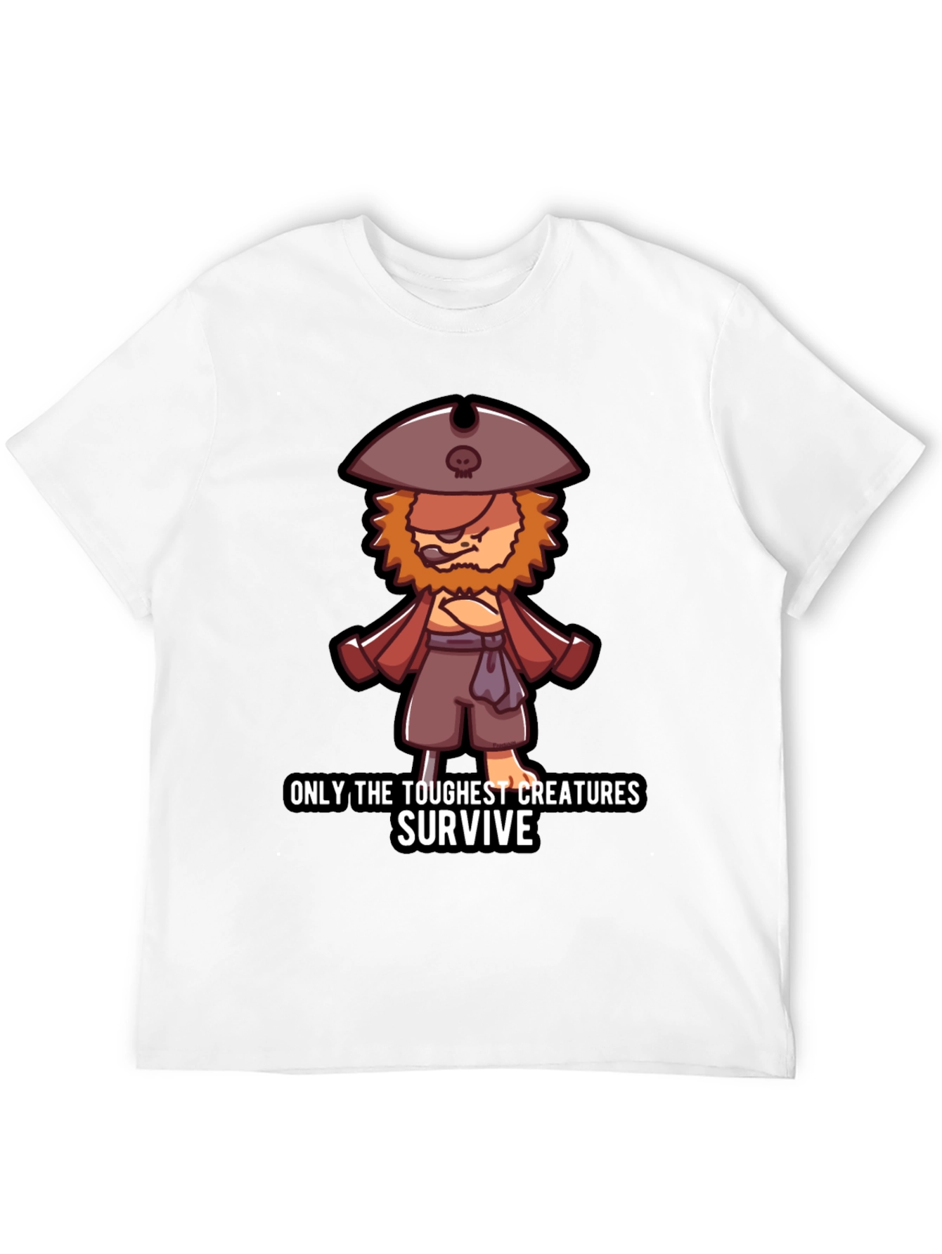 Toughest Creatures Pirate Cartoon T-Shirt