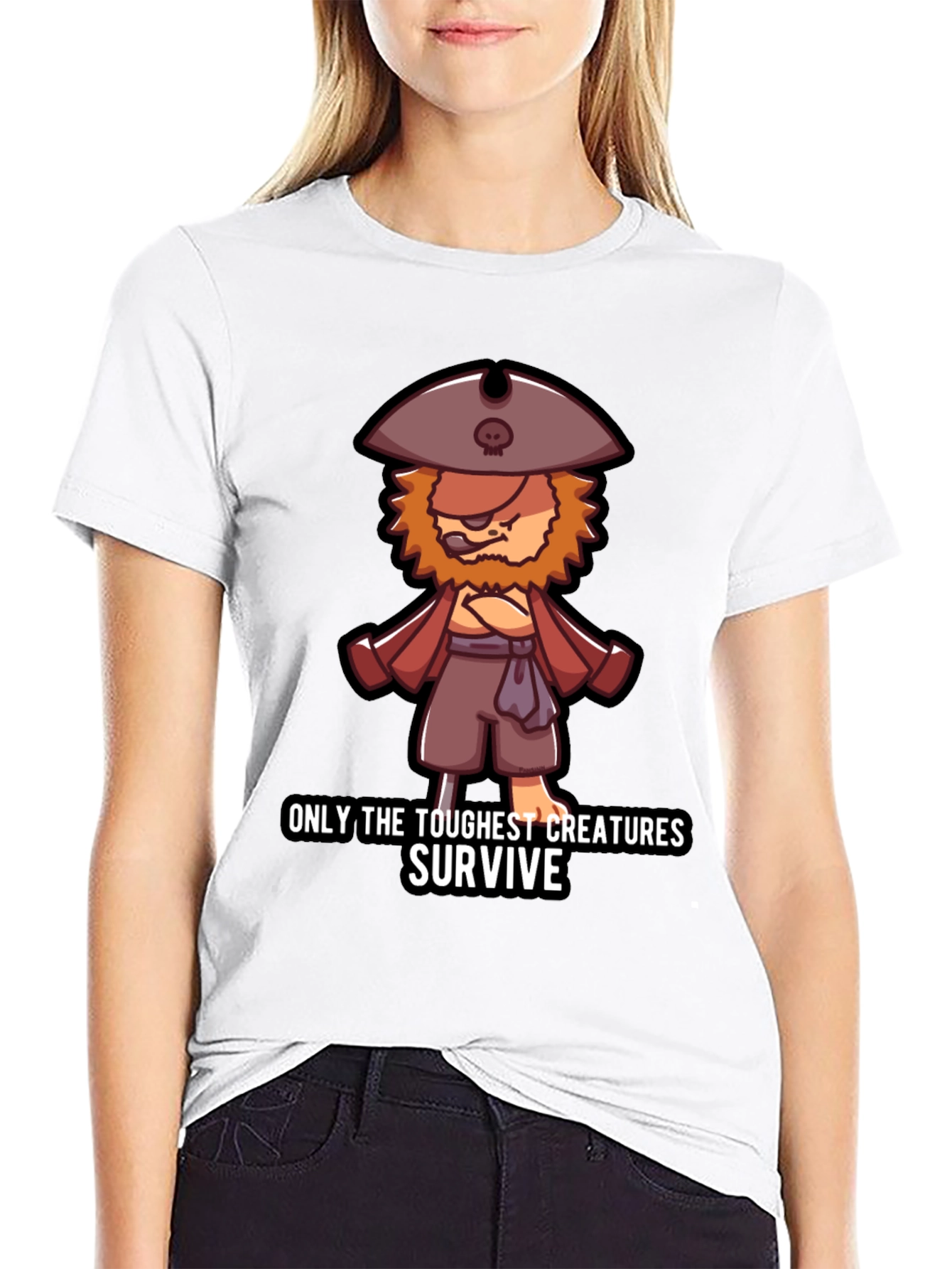 Toughest Creatures Pirate Cartoon T-Shirt