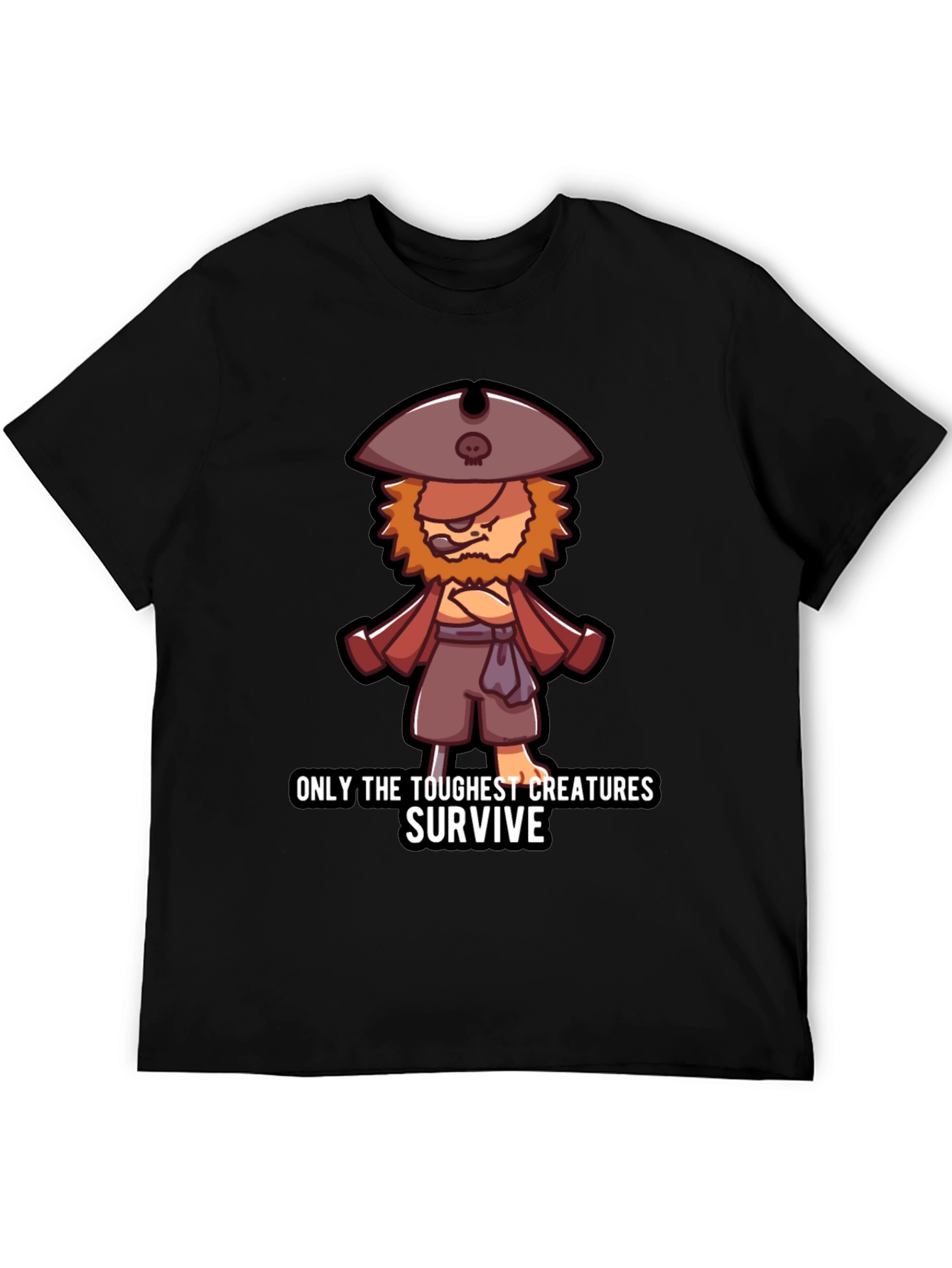 Toughest Creatures Pirate Cartoon T-Shirt