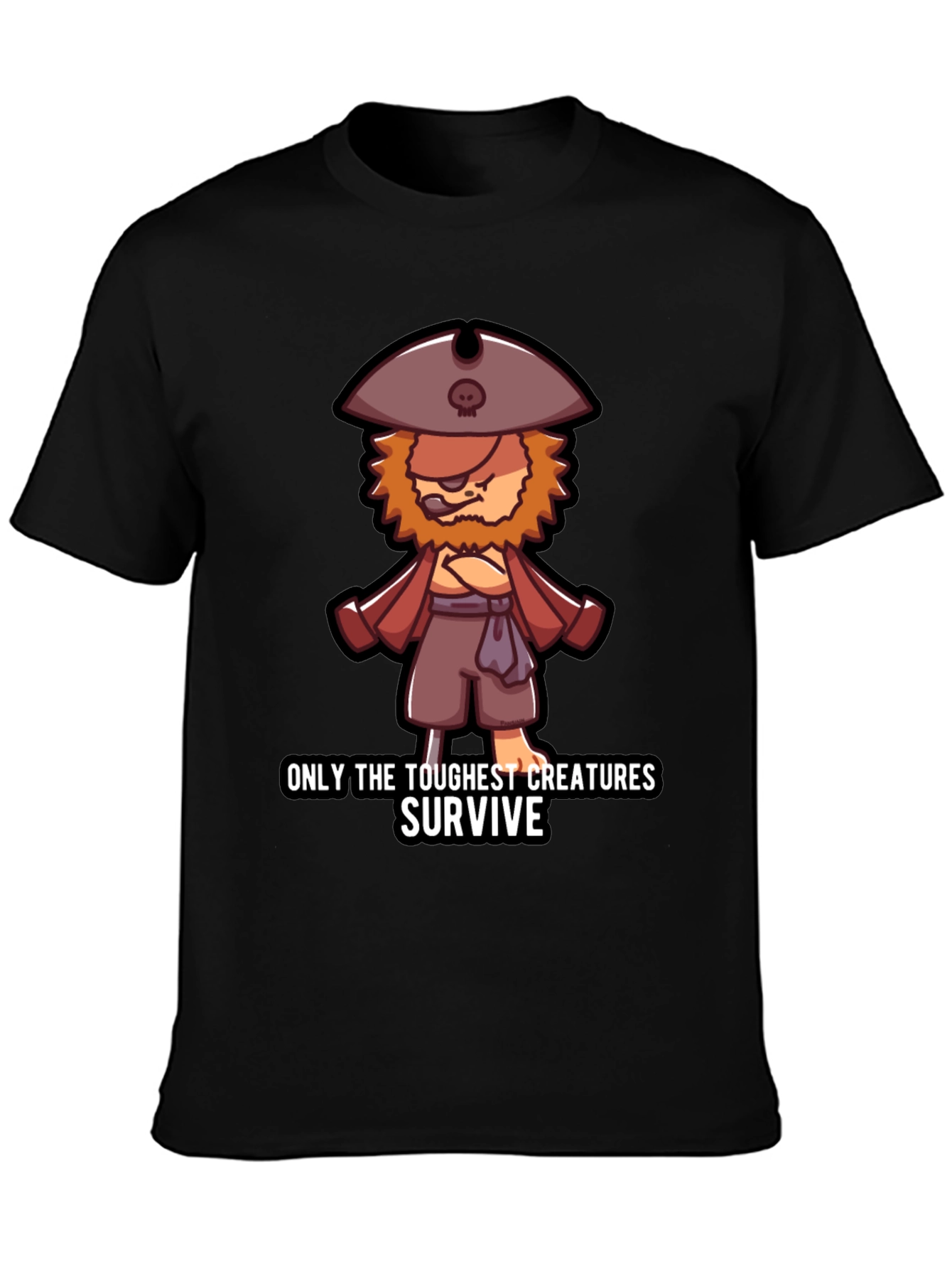 Toughest Creatures Pirate Cartoon T-Shirt