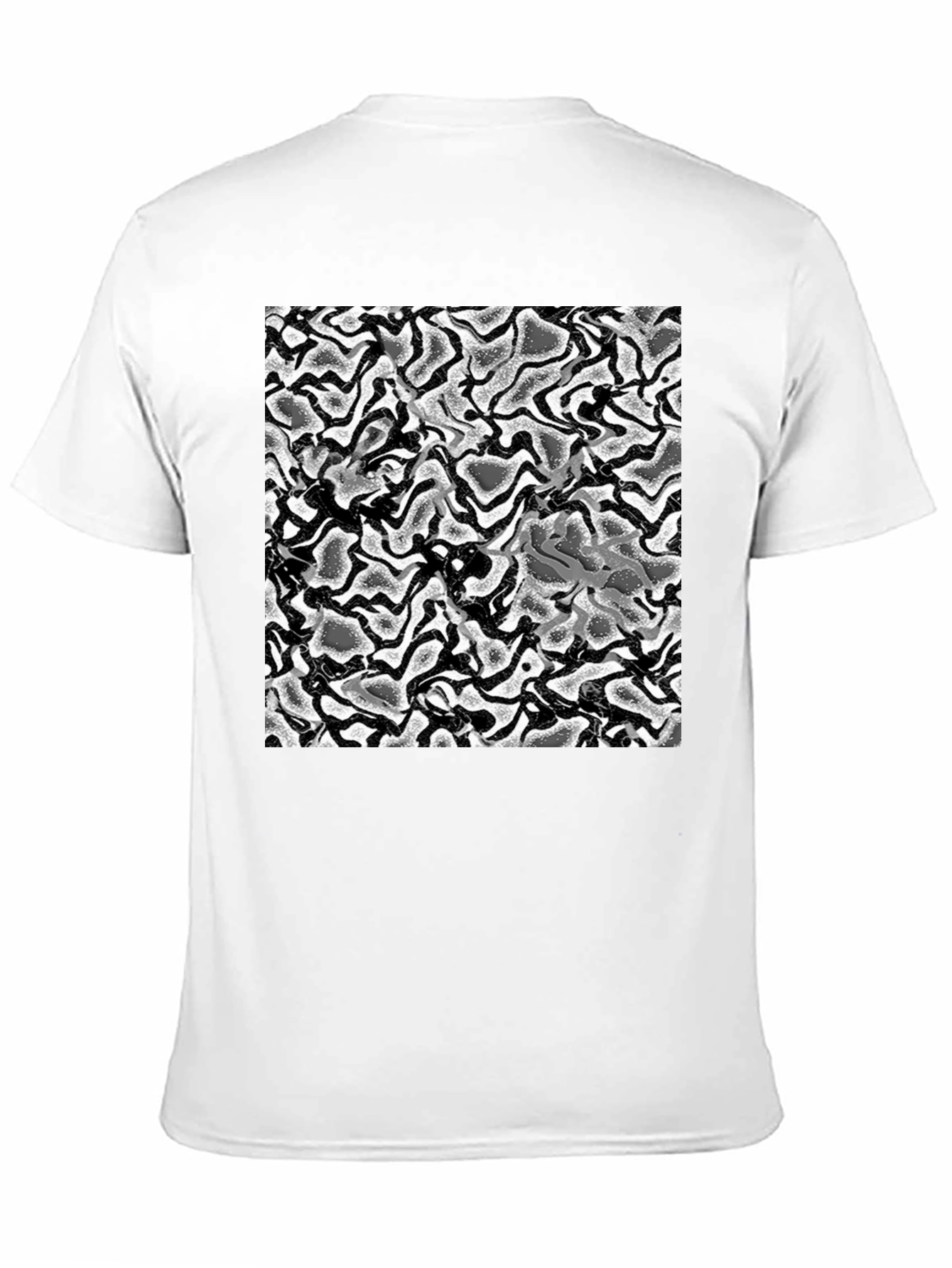 Abstract Swirl T-Shirt - Black Cotton Tee