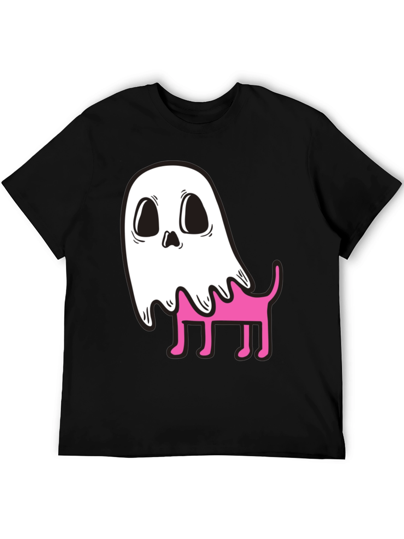 Ghost Dog Graphic T-Shirt - Spooky Cute Style