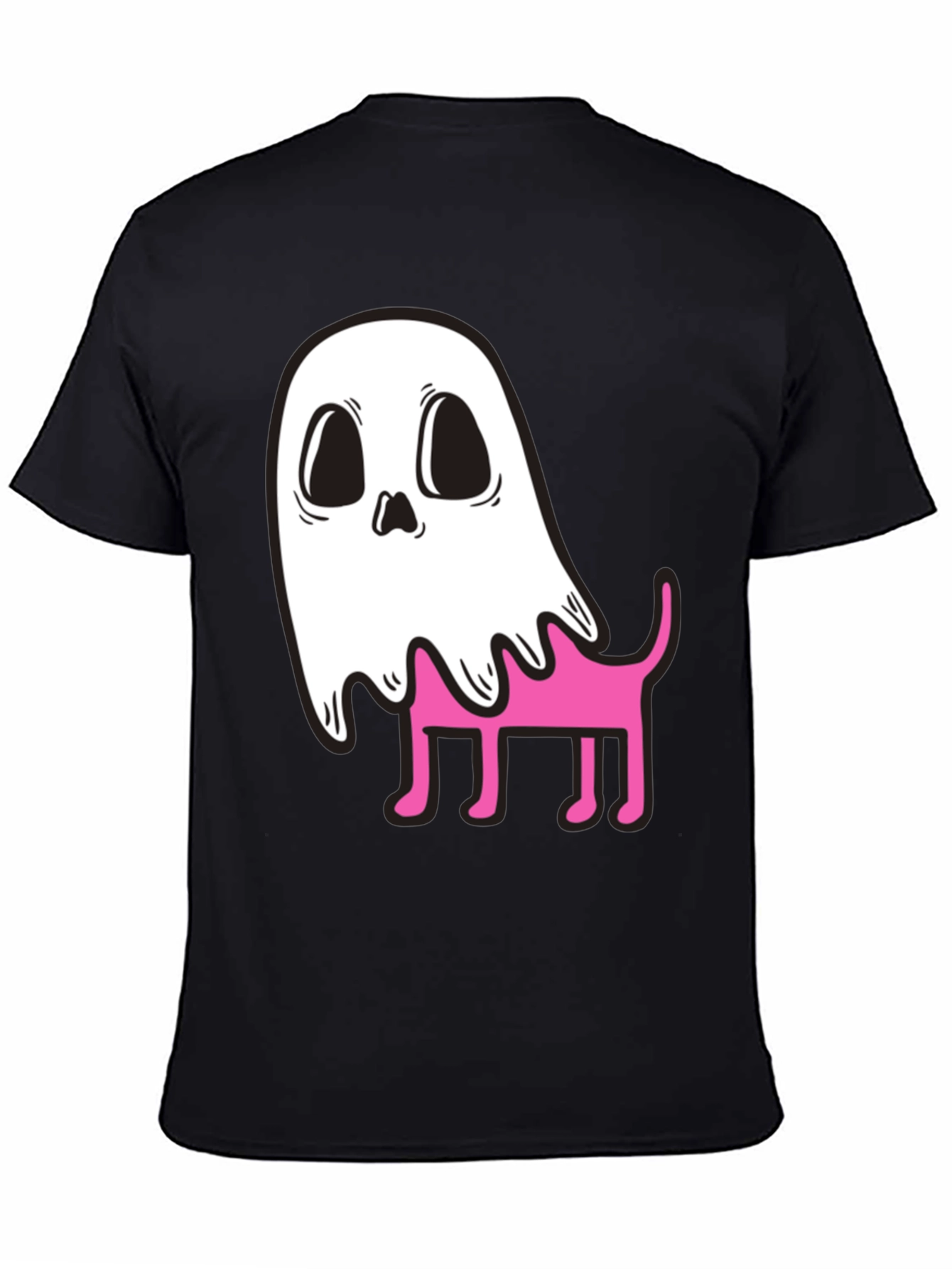 Ghost Dog Graphic T-Shirt - Spooky Cute Style