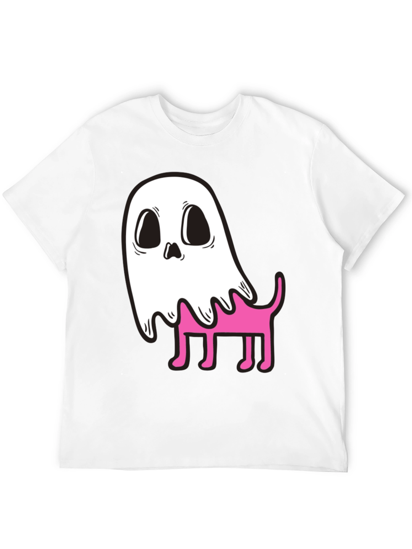 Ghost Dog Graphic T-Shirt - Spooky Cute Style