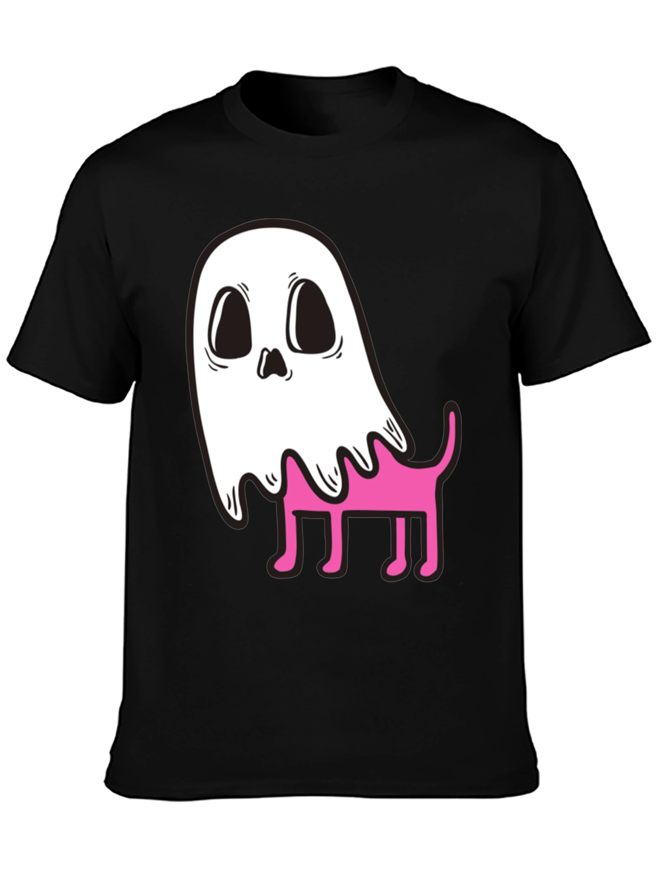 Ghost Dog Graphic T-Shirt - Spooky Cute Style