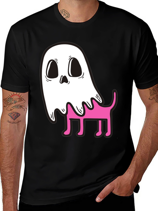 Ghost Dog Graphic T-Shirt - Spooky Cute Style