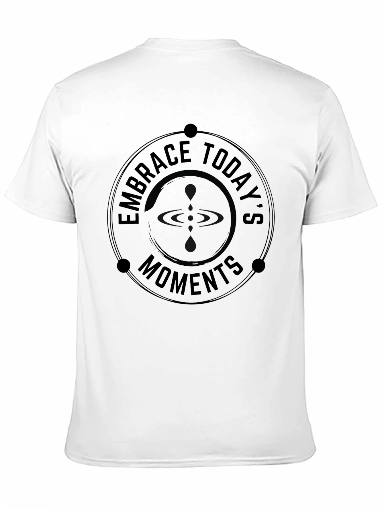 Embrace Todays Moments Black Graphic Tee