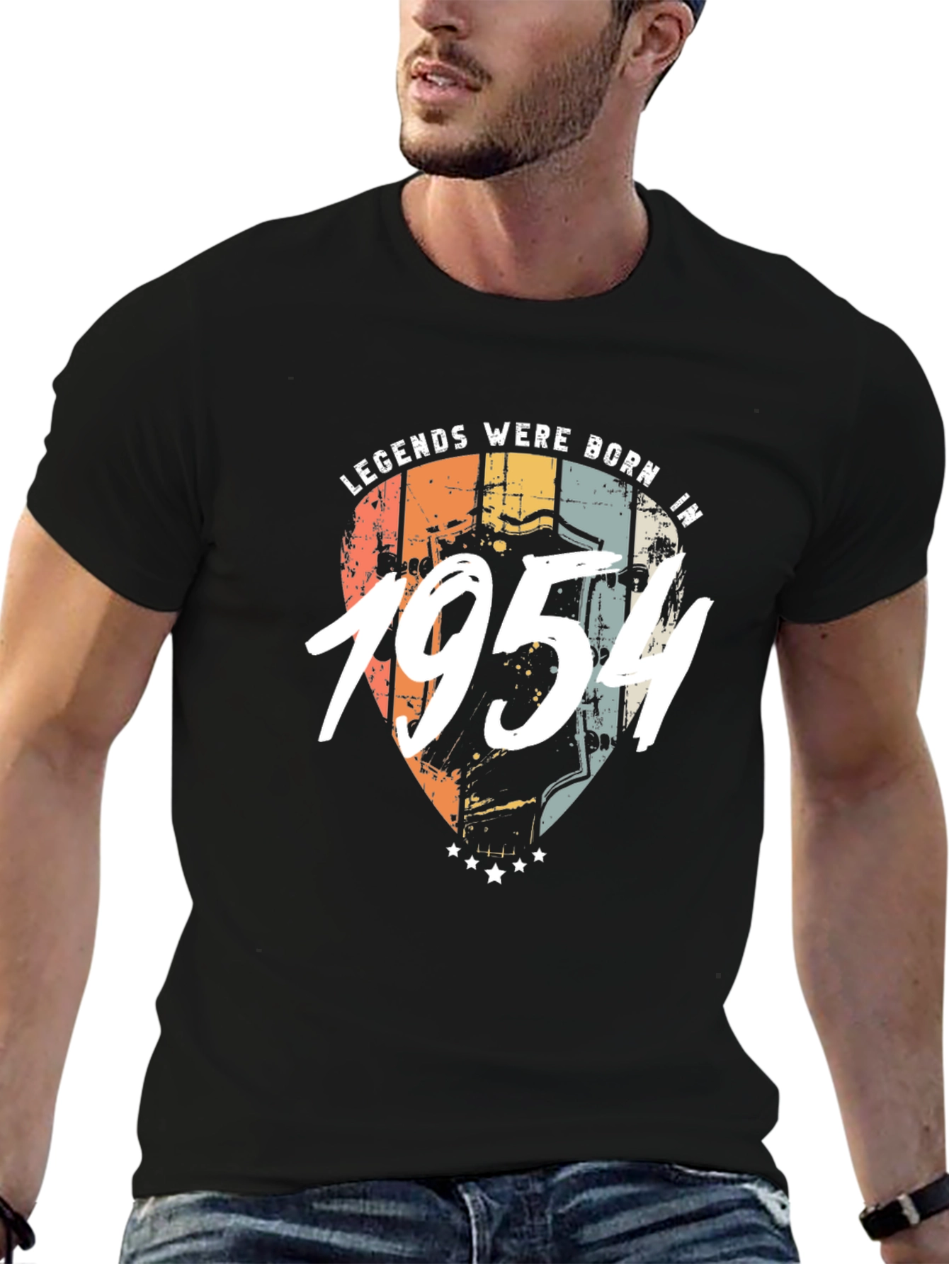 Legends Born in 1954 Black T-Shirt