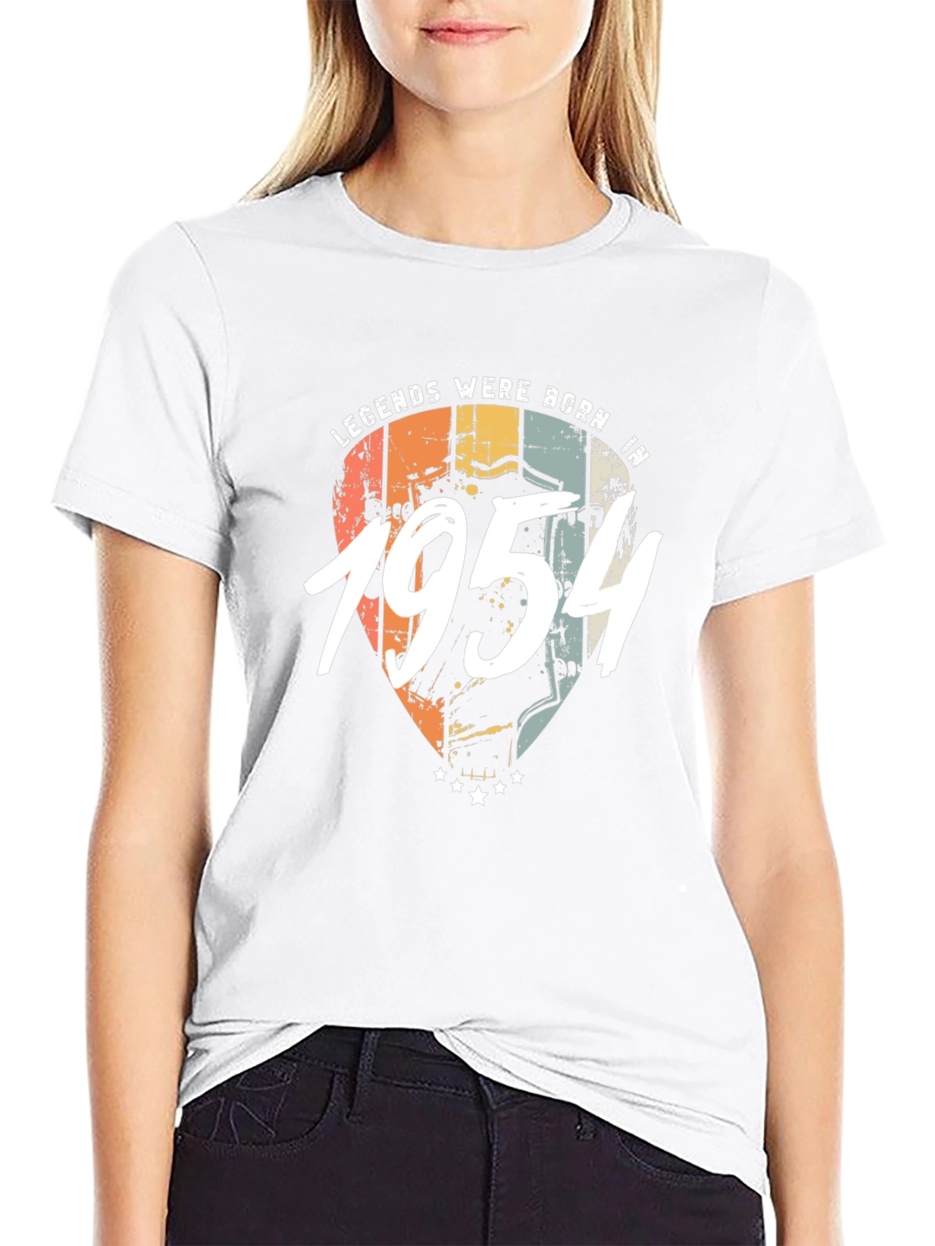 Legends Born in 1954 Black T-Shirt