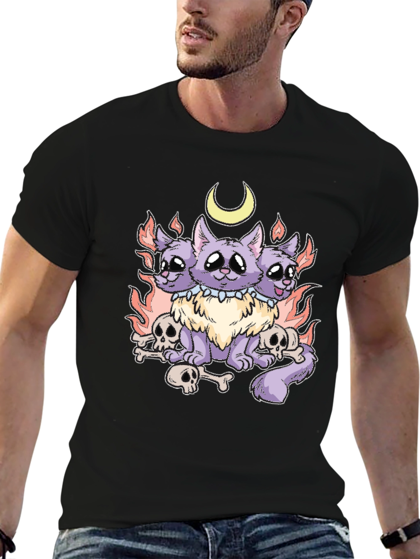 Three-Headed Cat T-Shirt