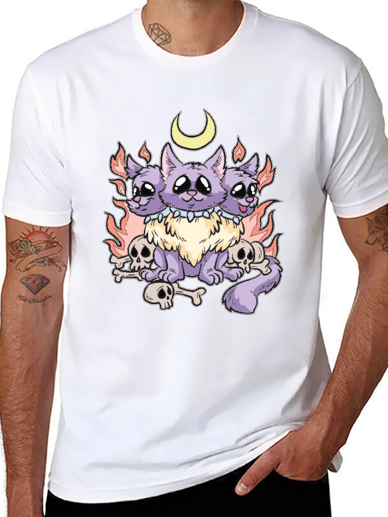 Three-Headed Cat T-Shirt