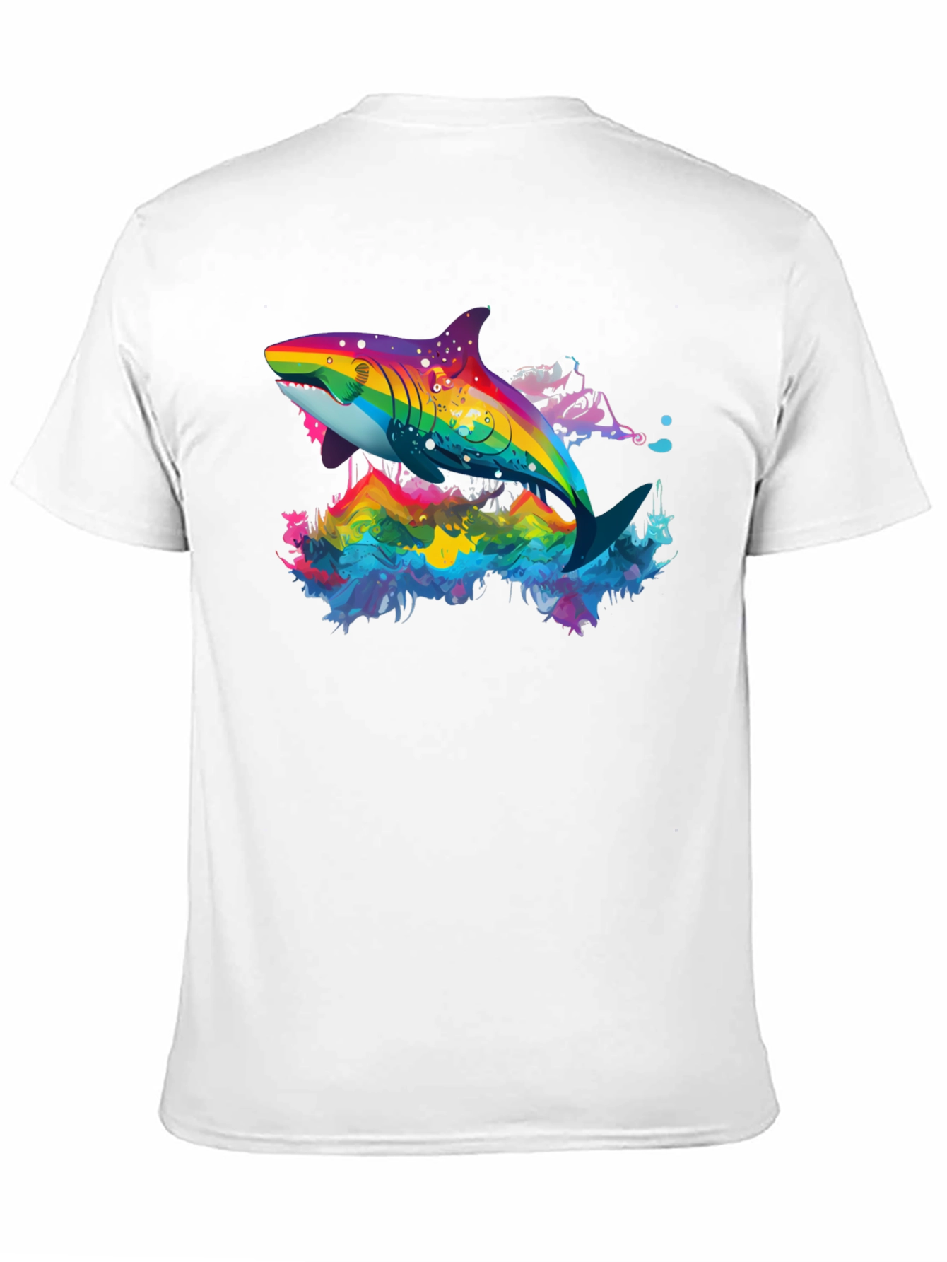 Rainbow Shark Graphic T-Shirt