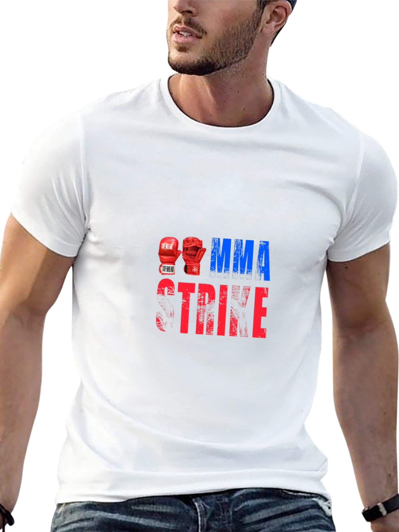 MMA Strike Graphic Tee - Boxing Glove Design