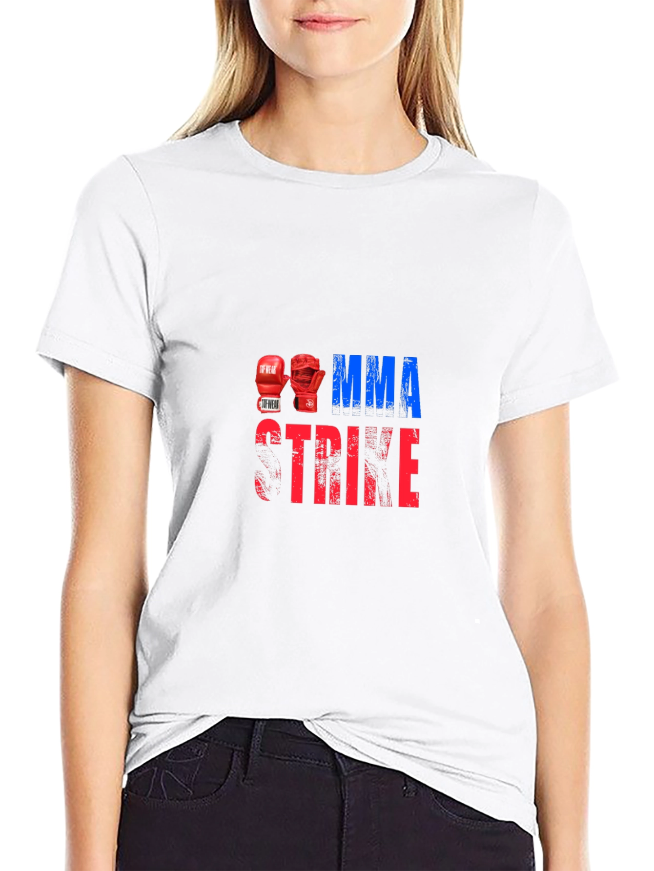 MMA Strike Graphic Tee - Boxing Glove Design