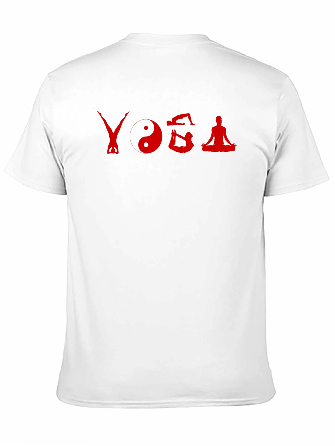 Yoga Poses Graphic Tee - Black Cotton T-Shirt