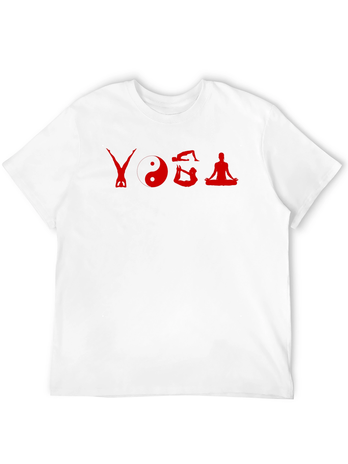 Yoga Poses Graphic Tee - Black Cotton T-Shirt