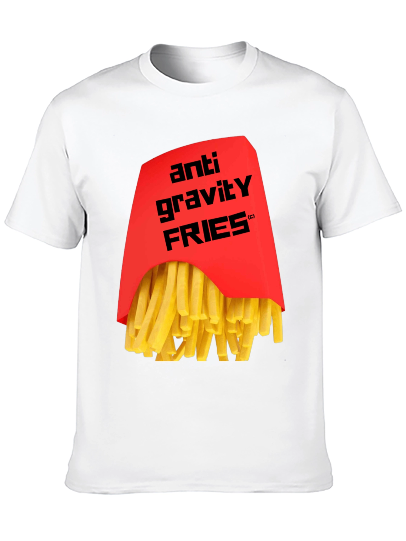 Anti Gravity Fries Graphic T-Shirt - Black