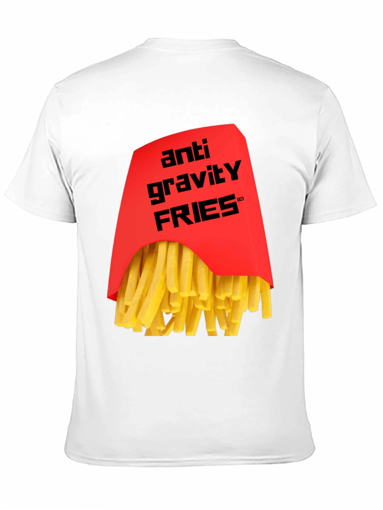 Anti Gravity Fries Graphic T-Shirt - Black