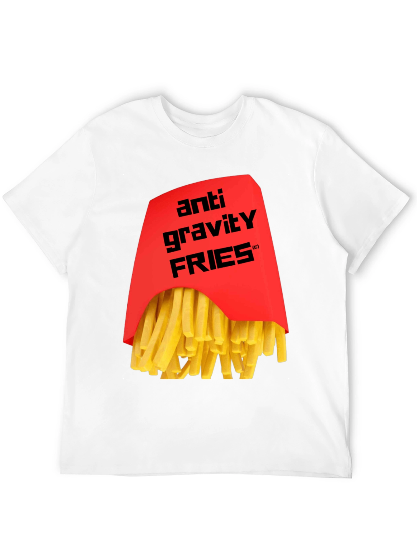Anti Gravity Fries Graphic T-Shirt - Black