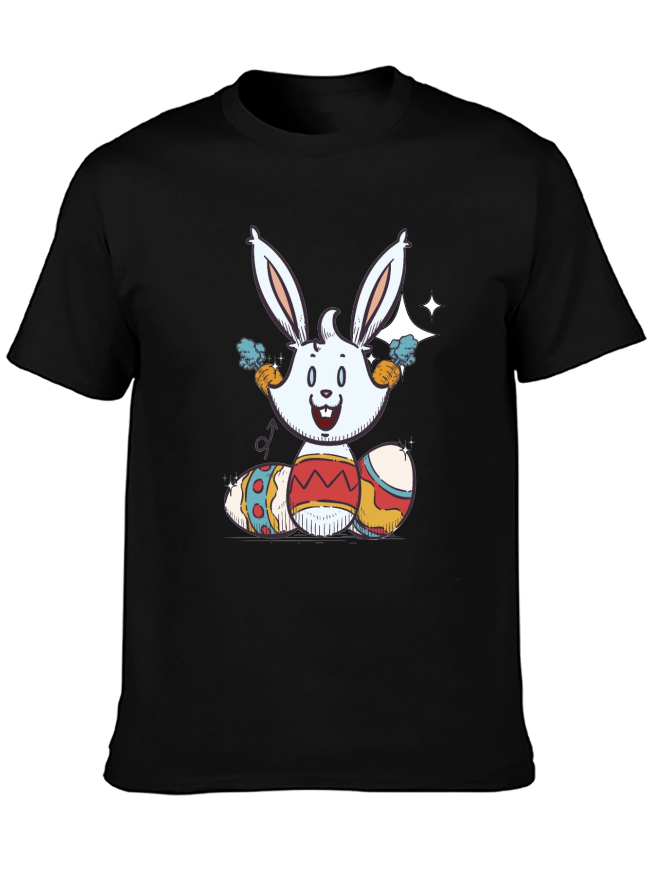 Easter Bunny Eggs Graphic T-Shirt