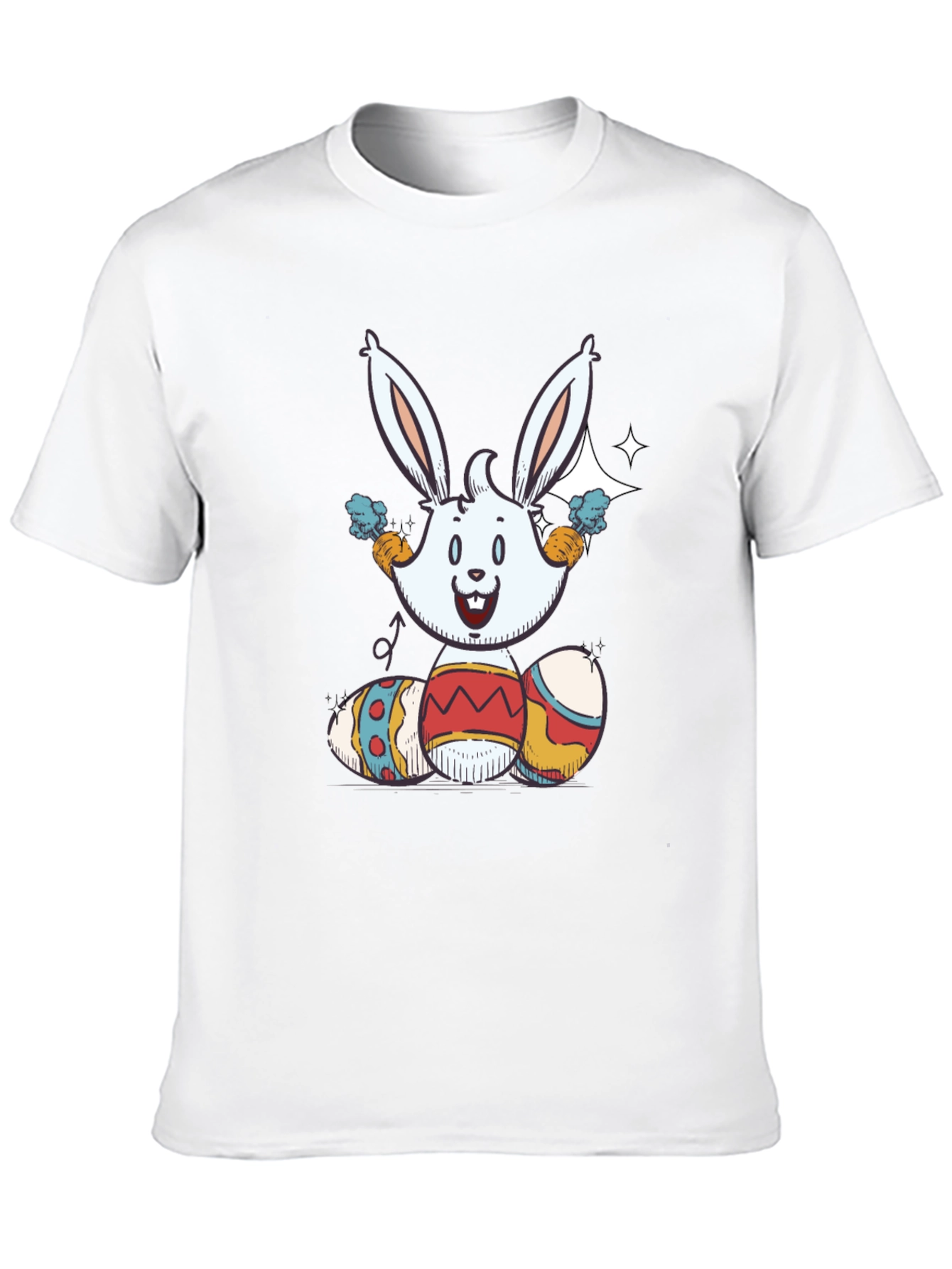Easter Bunny Eggs Graphic T-Shirt