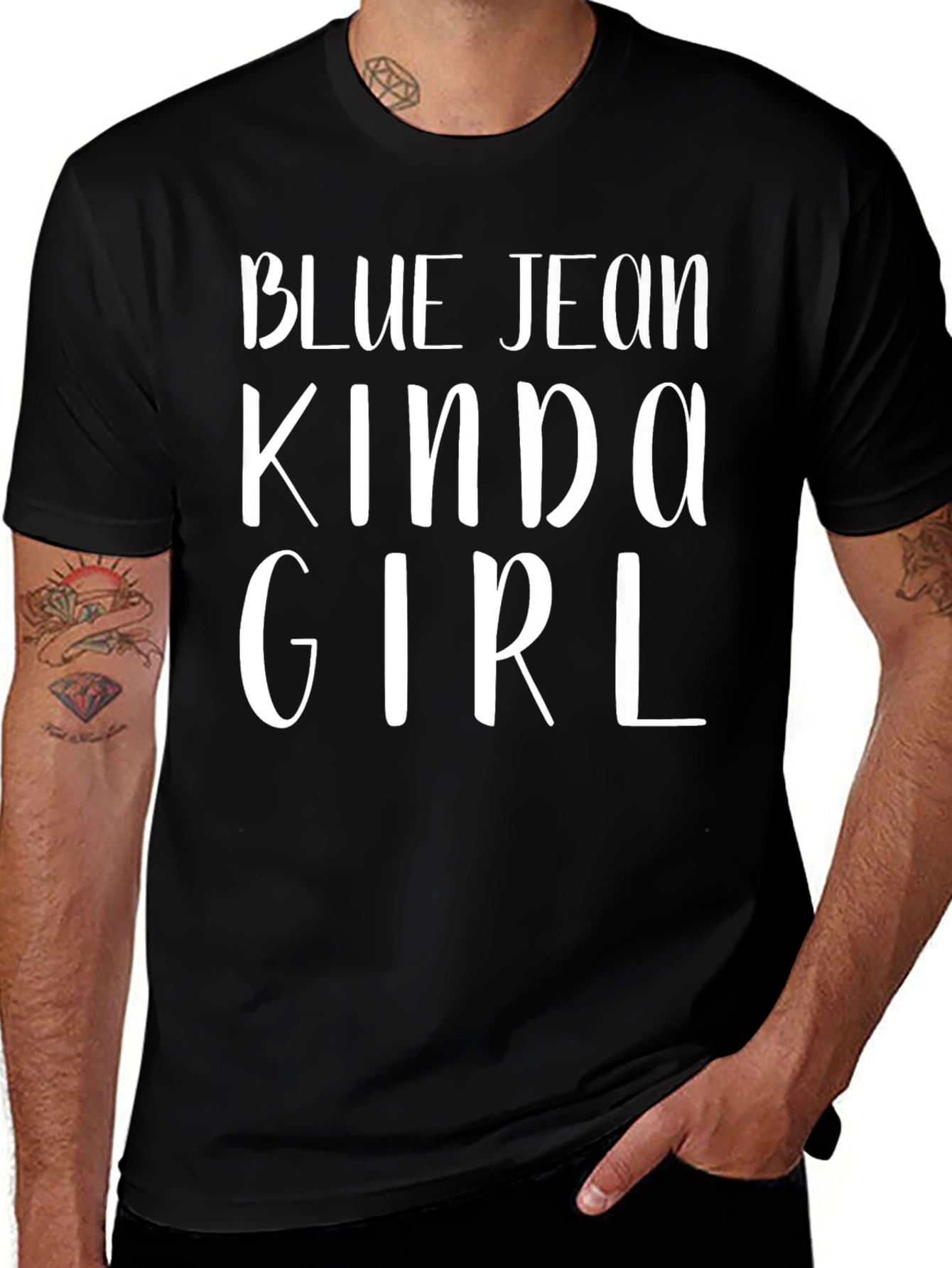 Blue Jean Kinda Girl T-Shirt - Womens Casual Tee