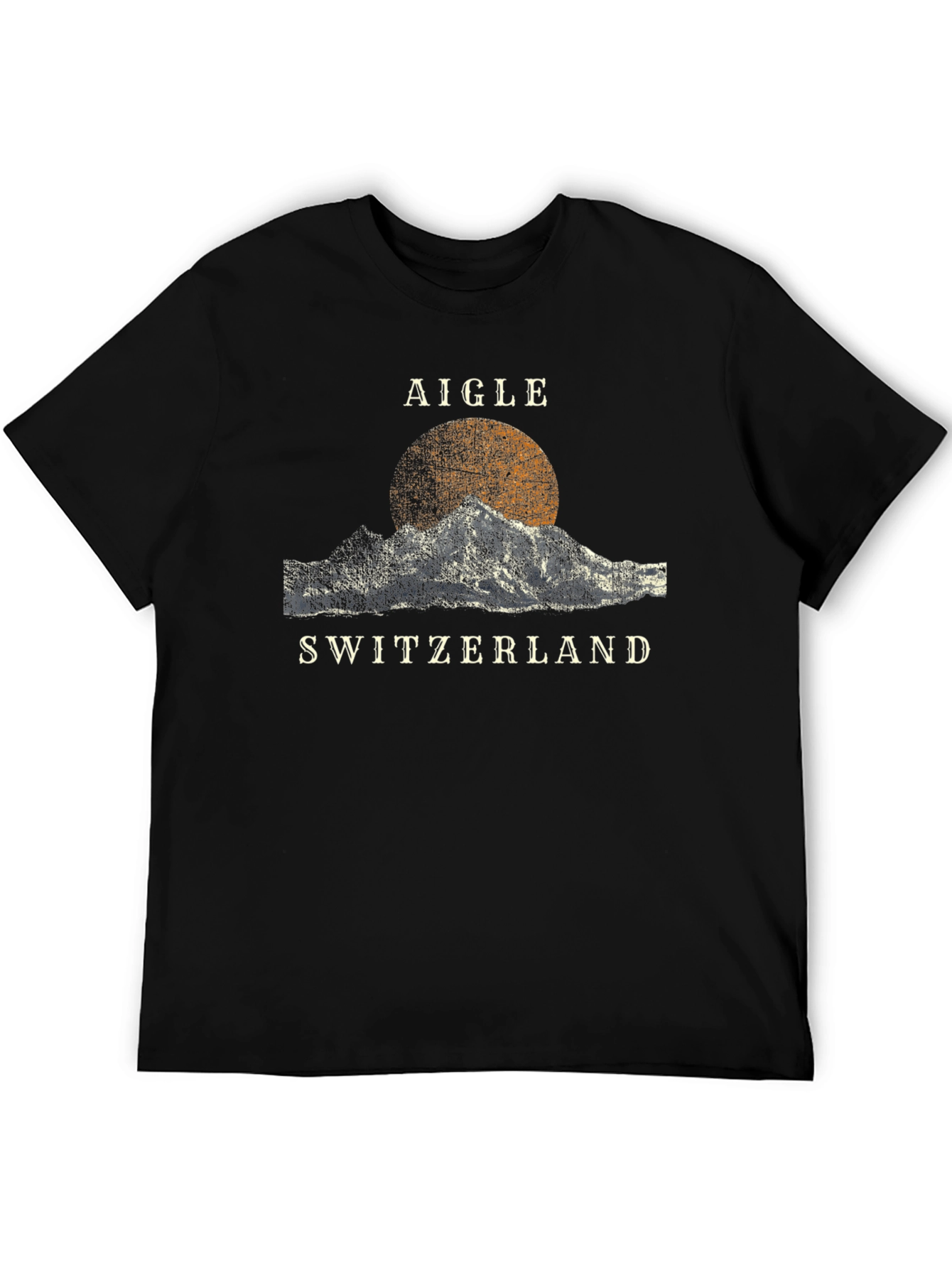 Aigle Switzerland Graphic Tee - Black
