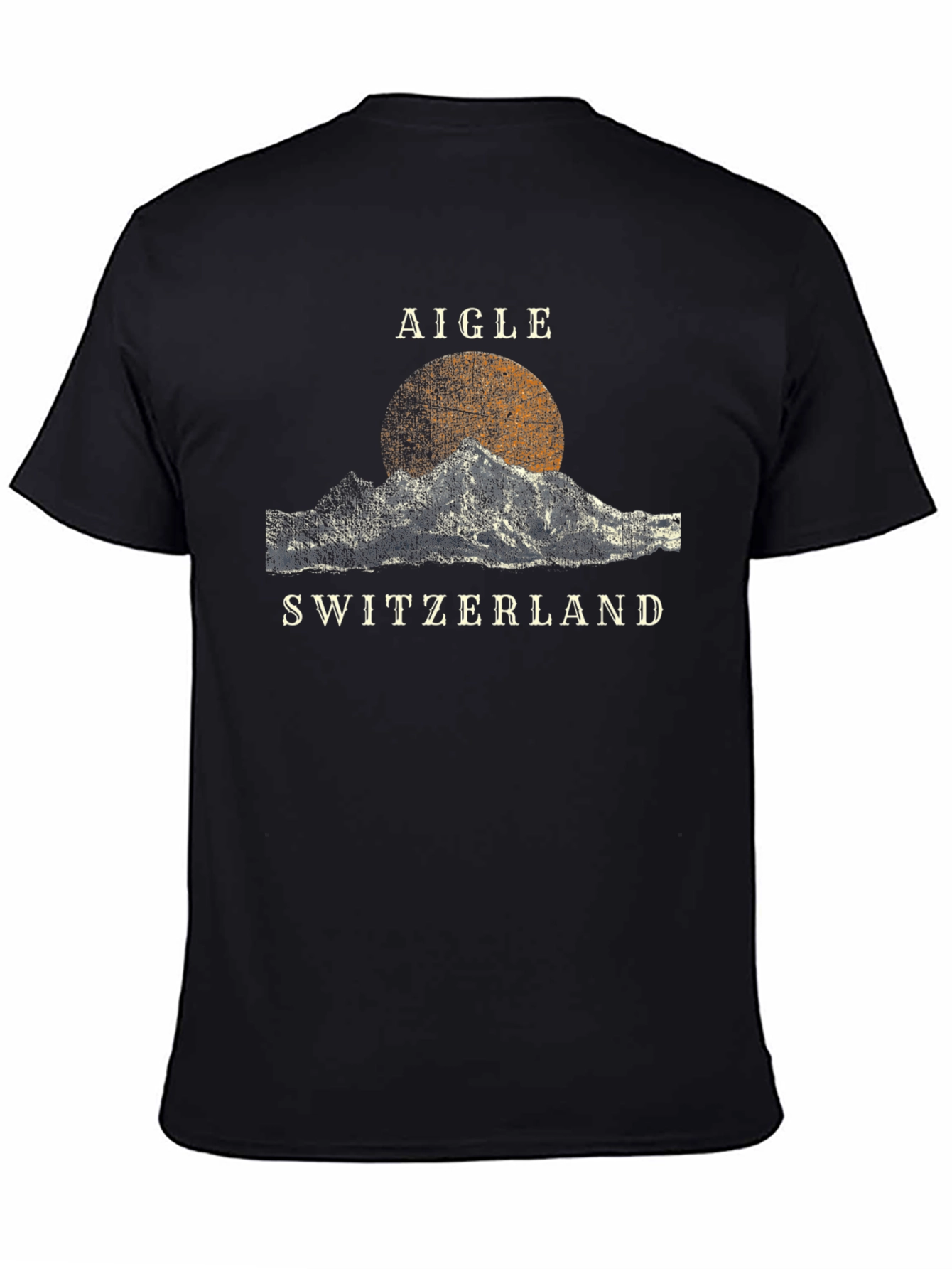 Aigle Switzerland Graphic Tee - Black