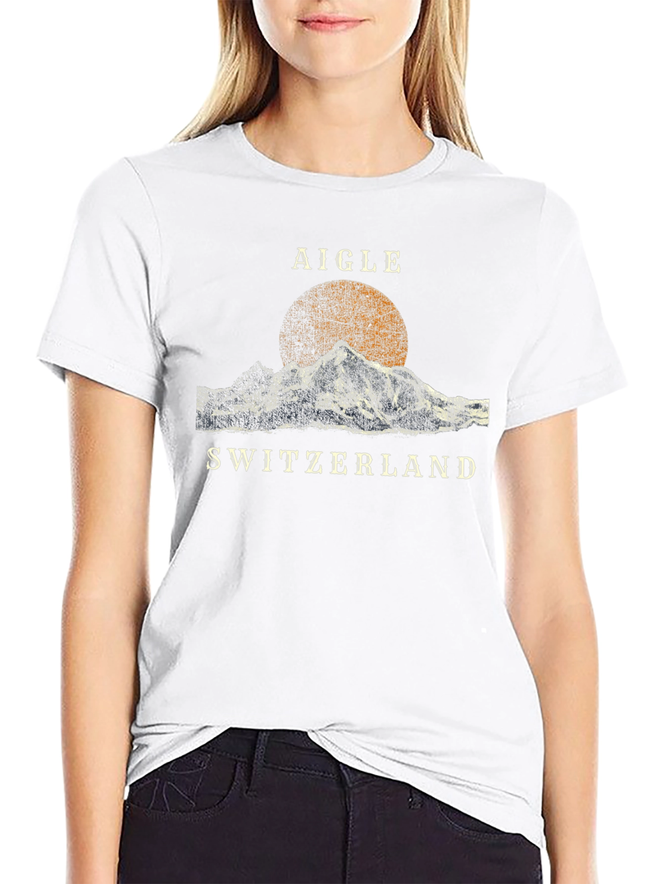 Aigle Switzerland Graphic Tee - Black
