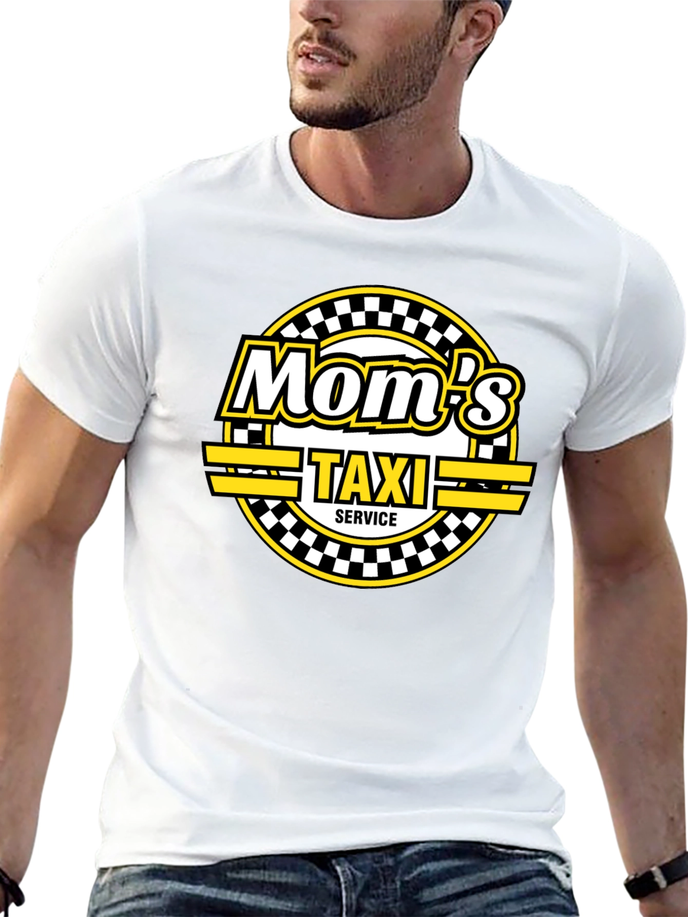 Moms Taxi Service Black T-Shirt