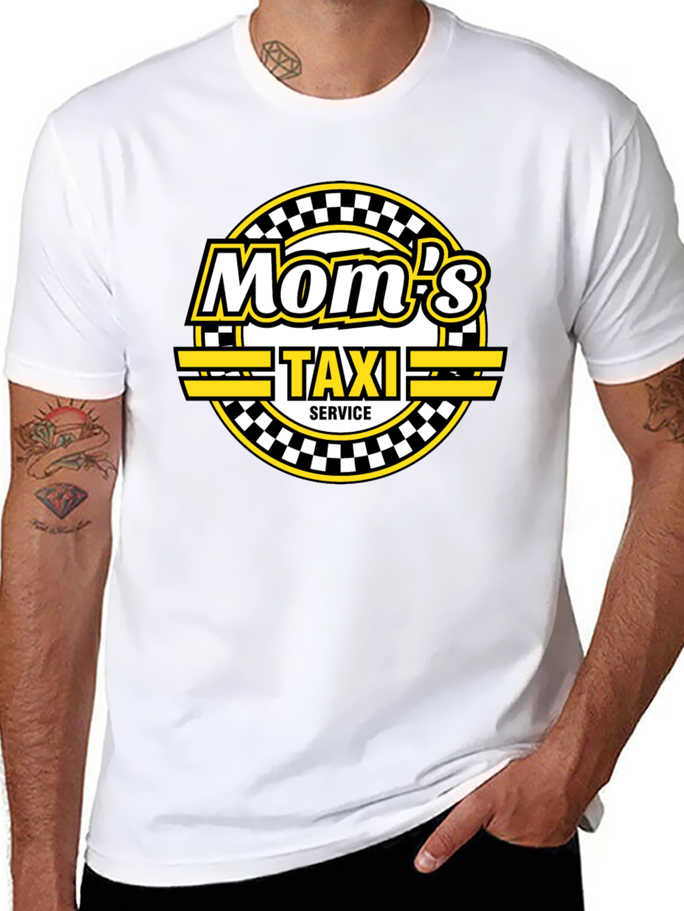 Moms Taxi Service Black T-Shirt