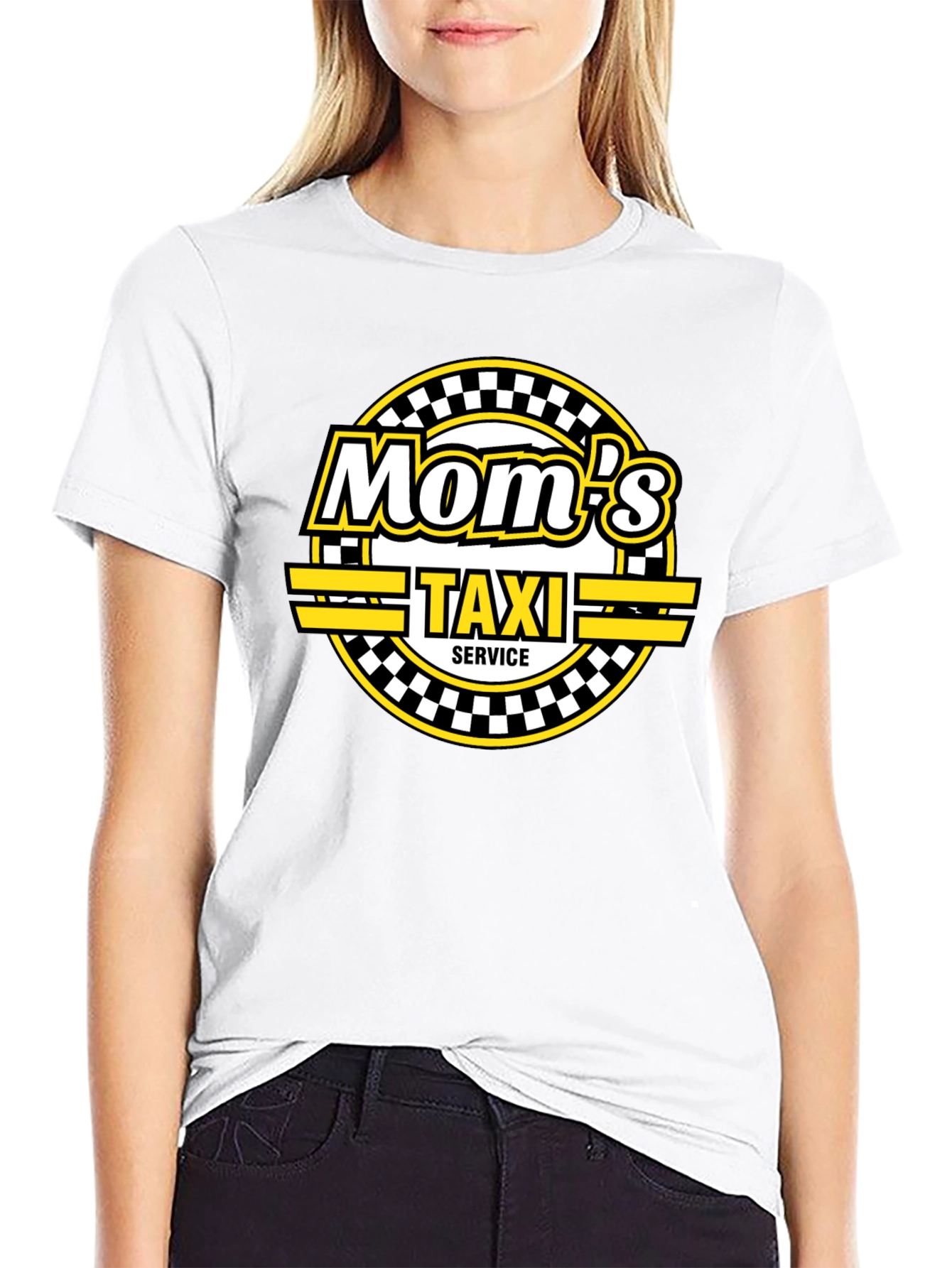 Moms Taxi Service Black T-Shirt