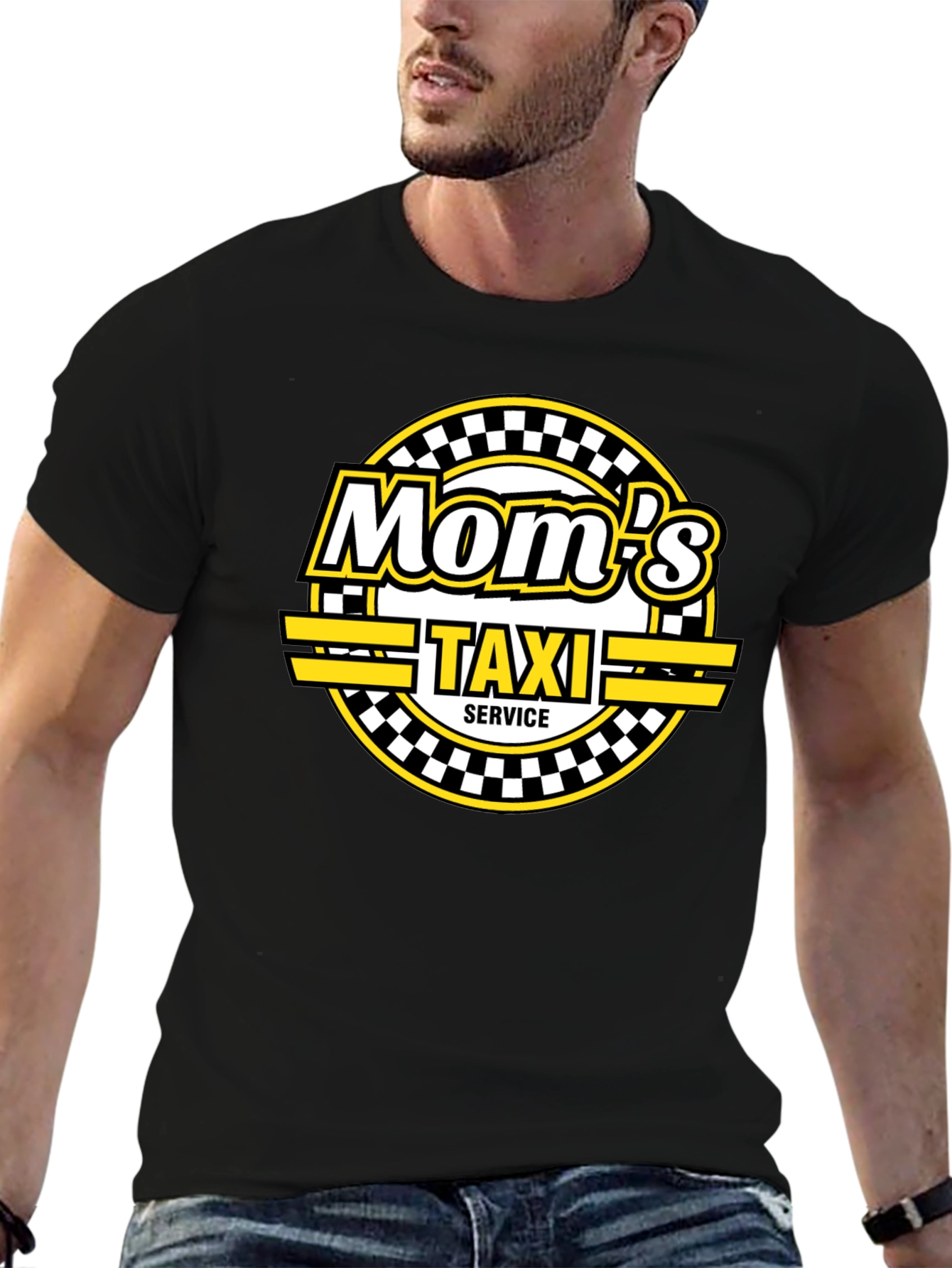 Moms Taxi Service Black T-Shirt
