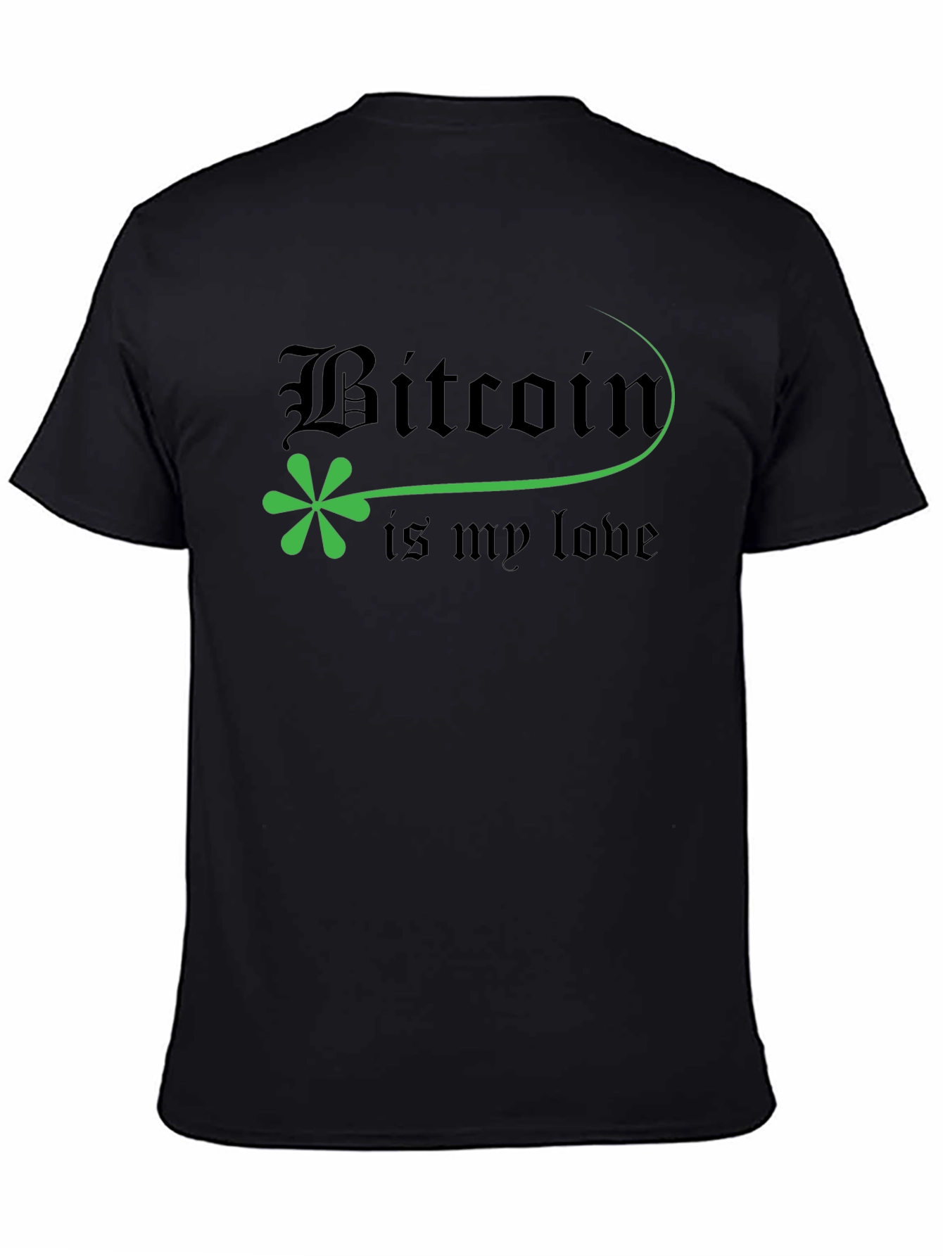 Bitcoin is My Love Black T-Shirt