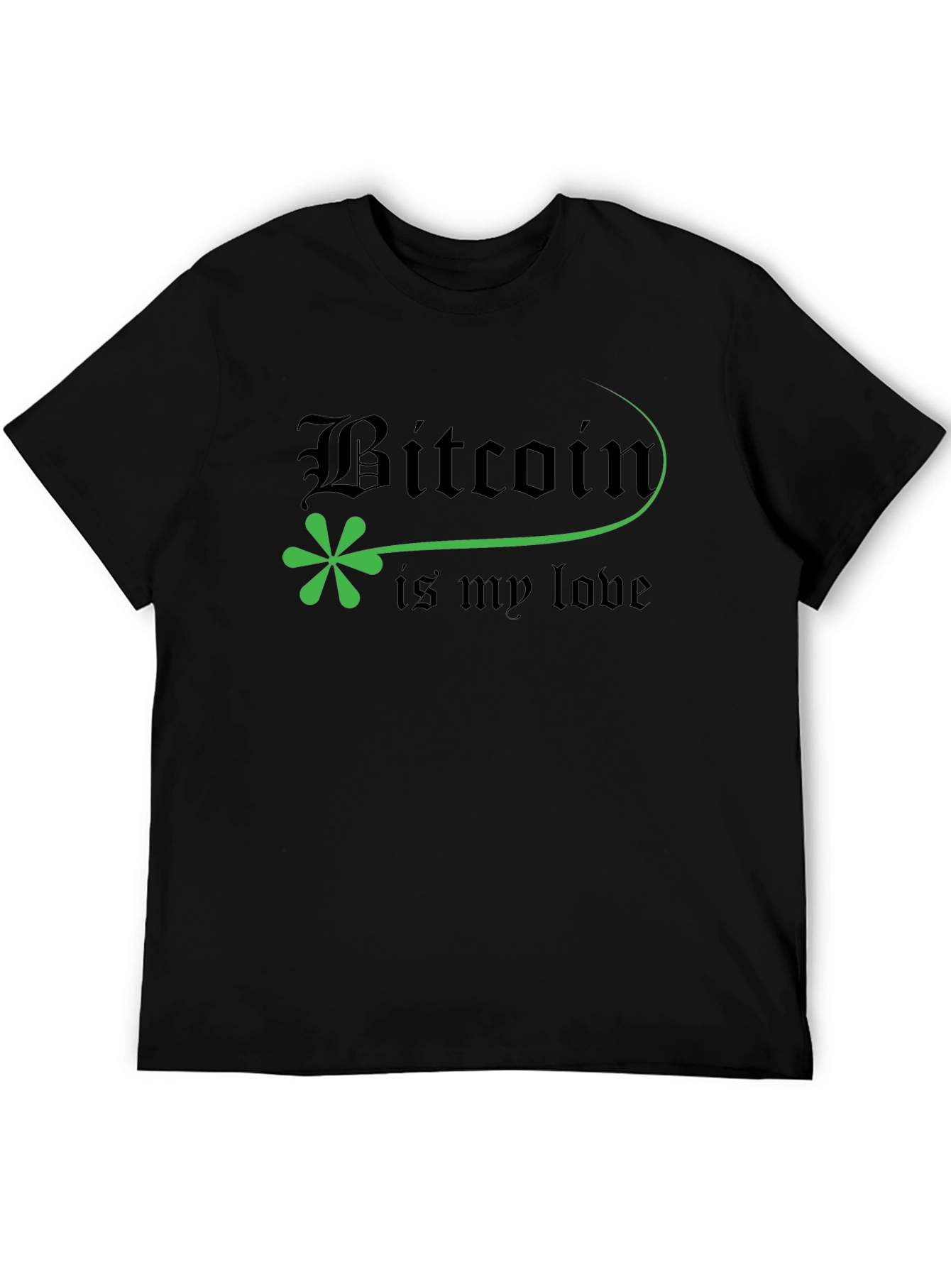 Bitcoin is My Love Black T-Shirt