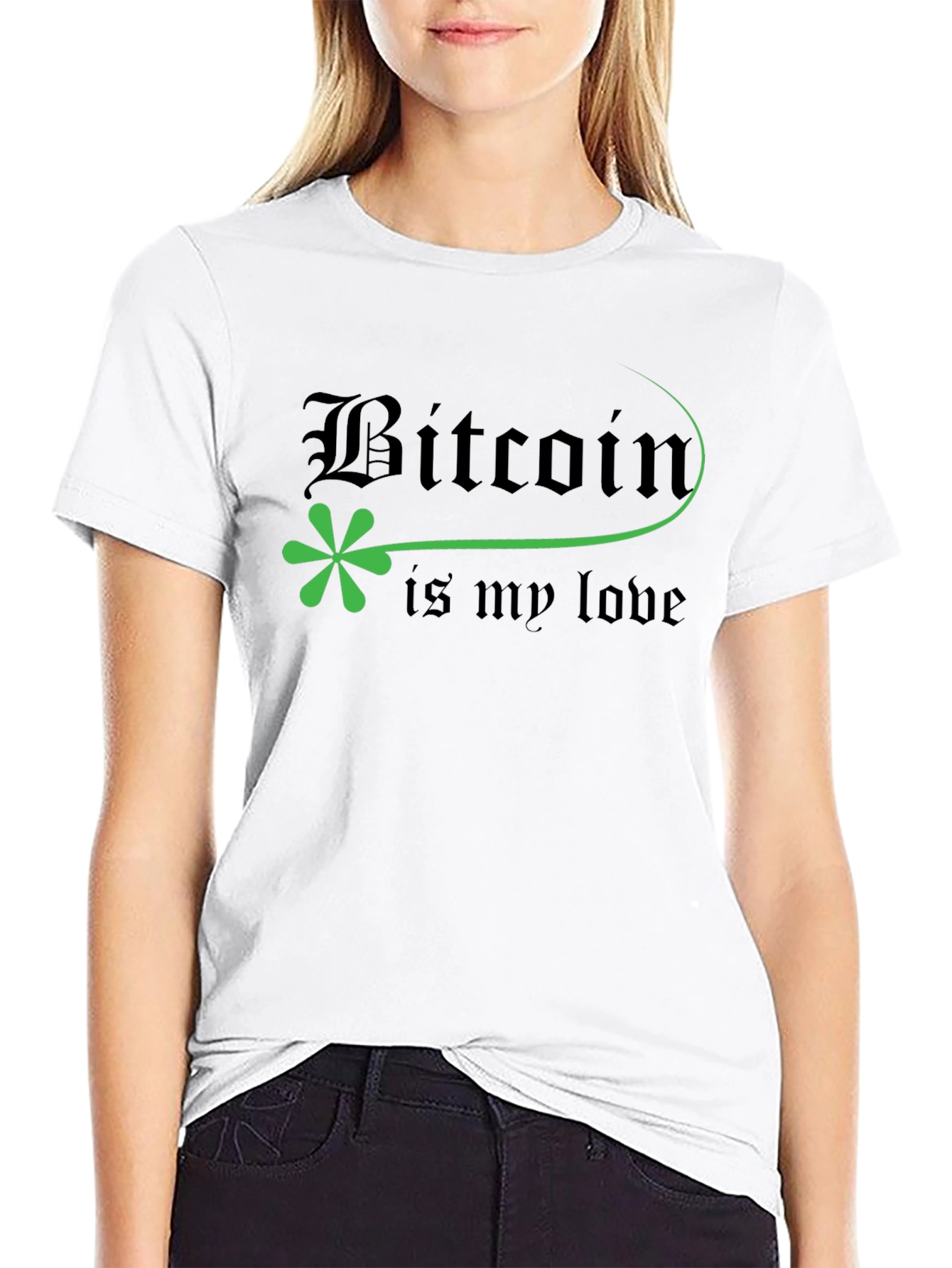 Bitcoin is My Love Black T-Shirt