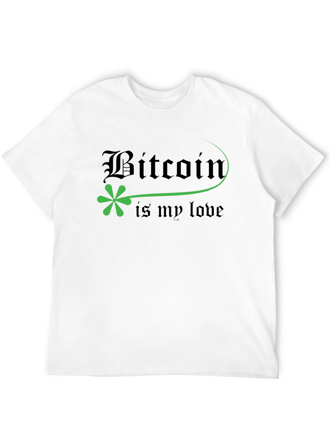 Bitcoin is My Love Black T-Shirt