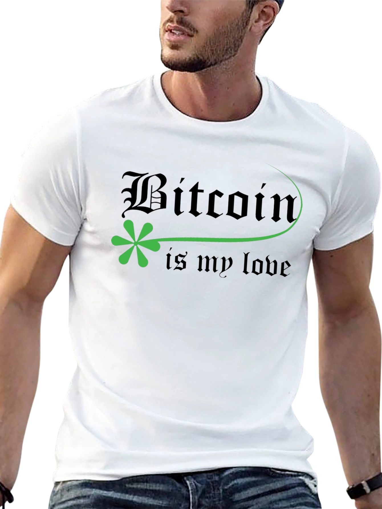 Bitcoin is My Love Black T-Shirt
