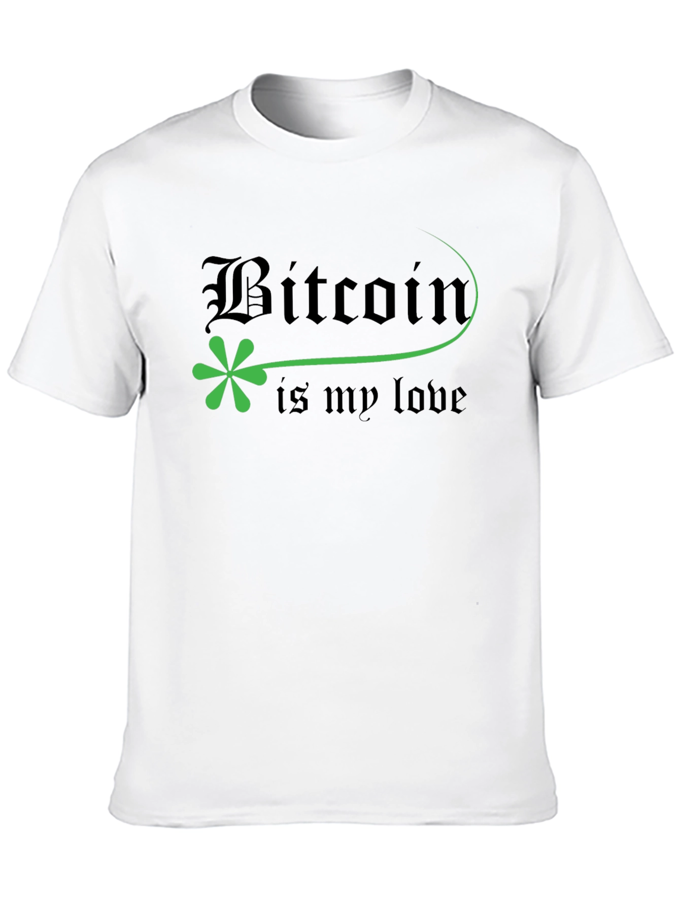 Bitcoin is My Love Black T-Shirt