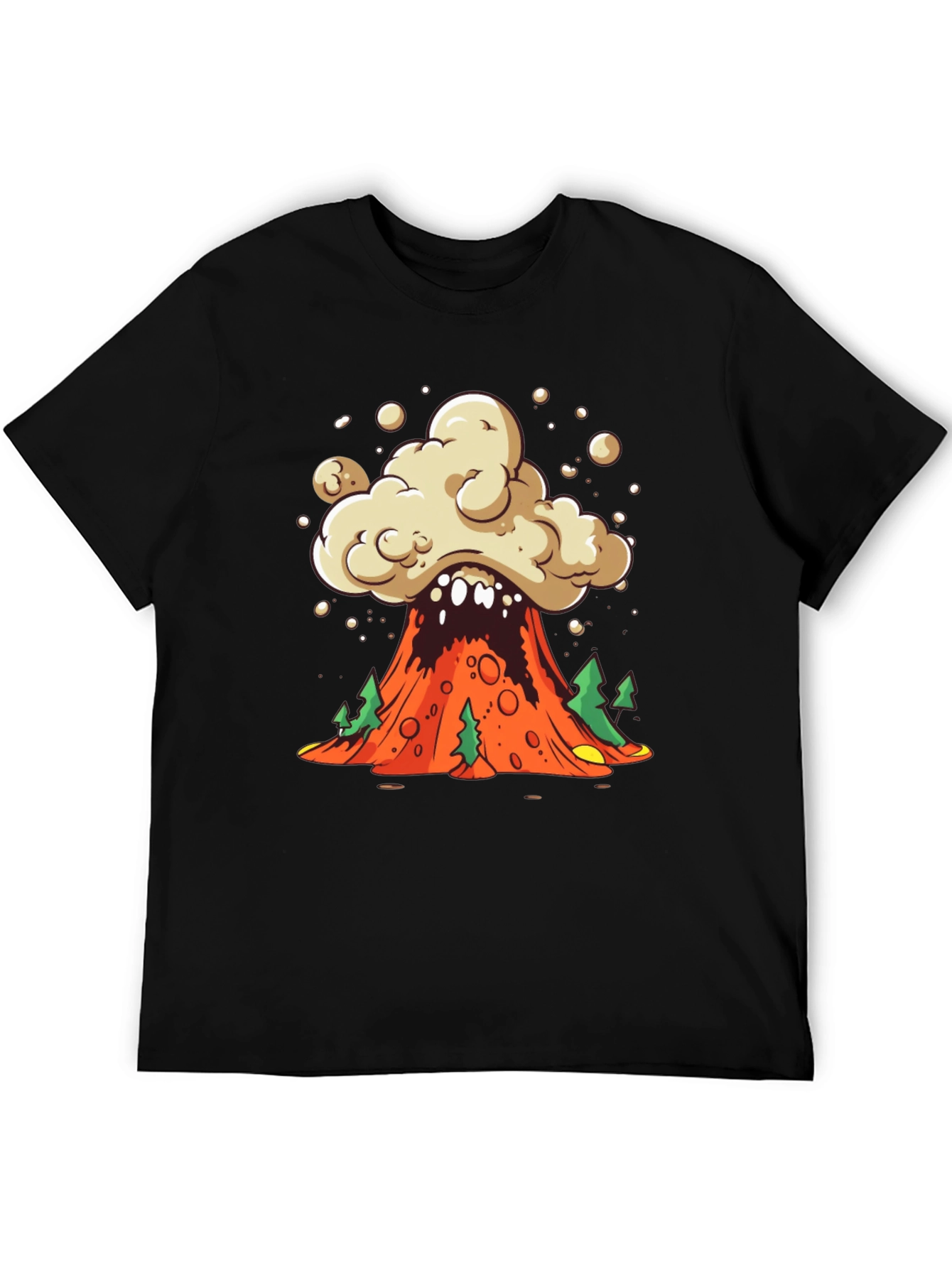 Volcano Explosion Graphic Tee - Unique Design