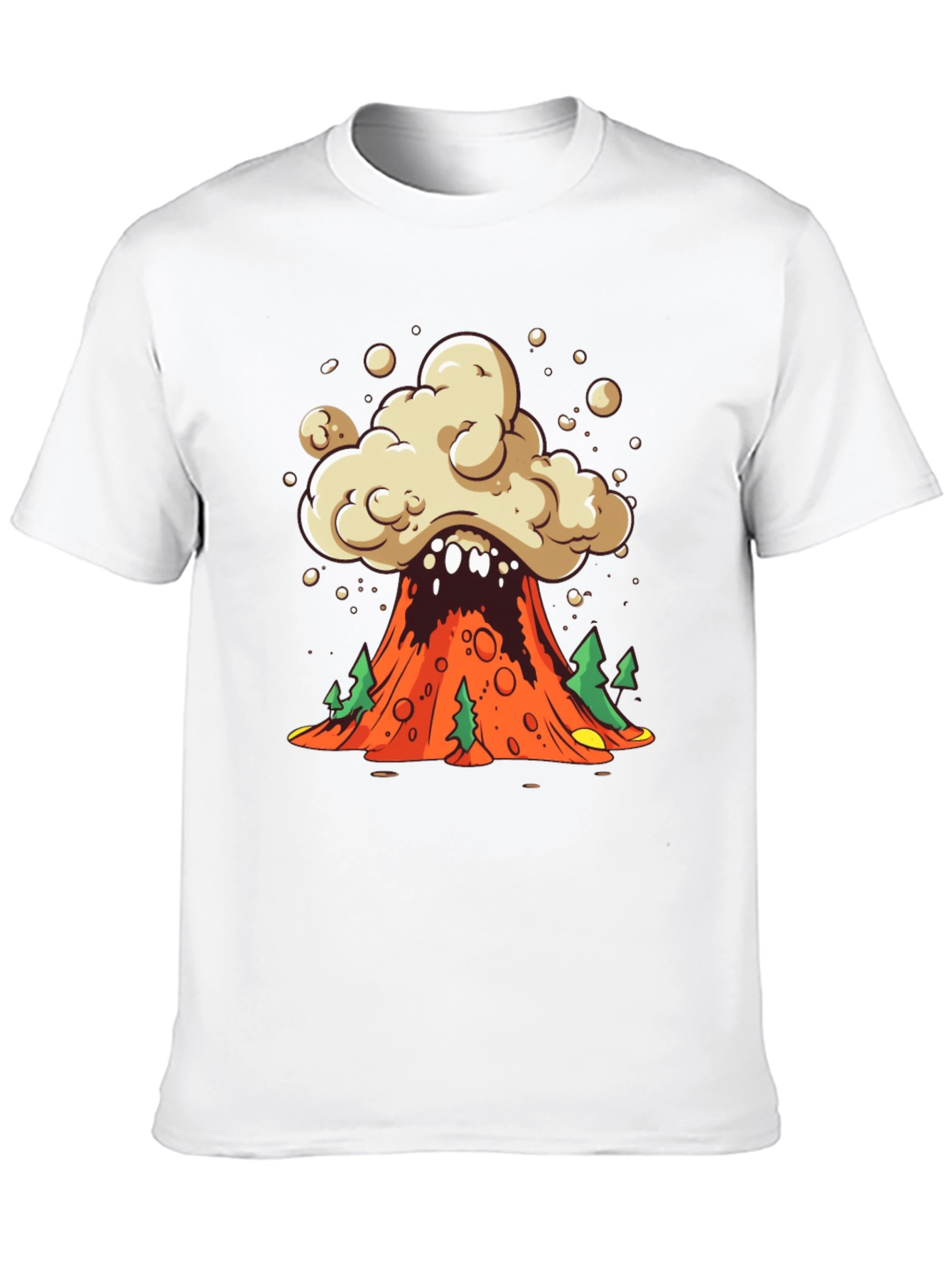 Volcano Explosion Graphic Tee - Unique Design