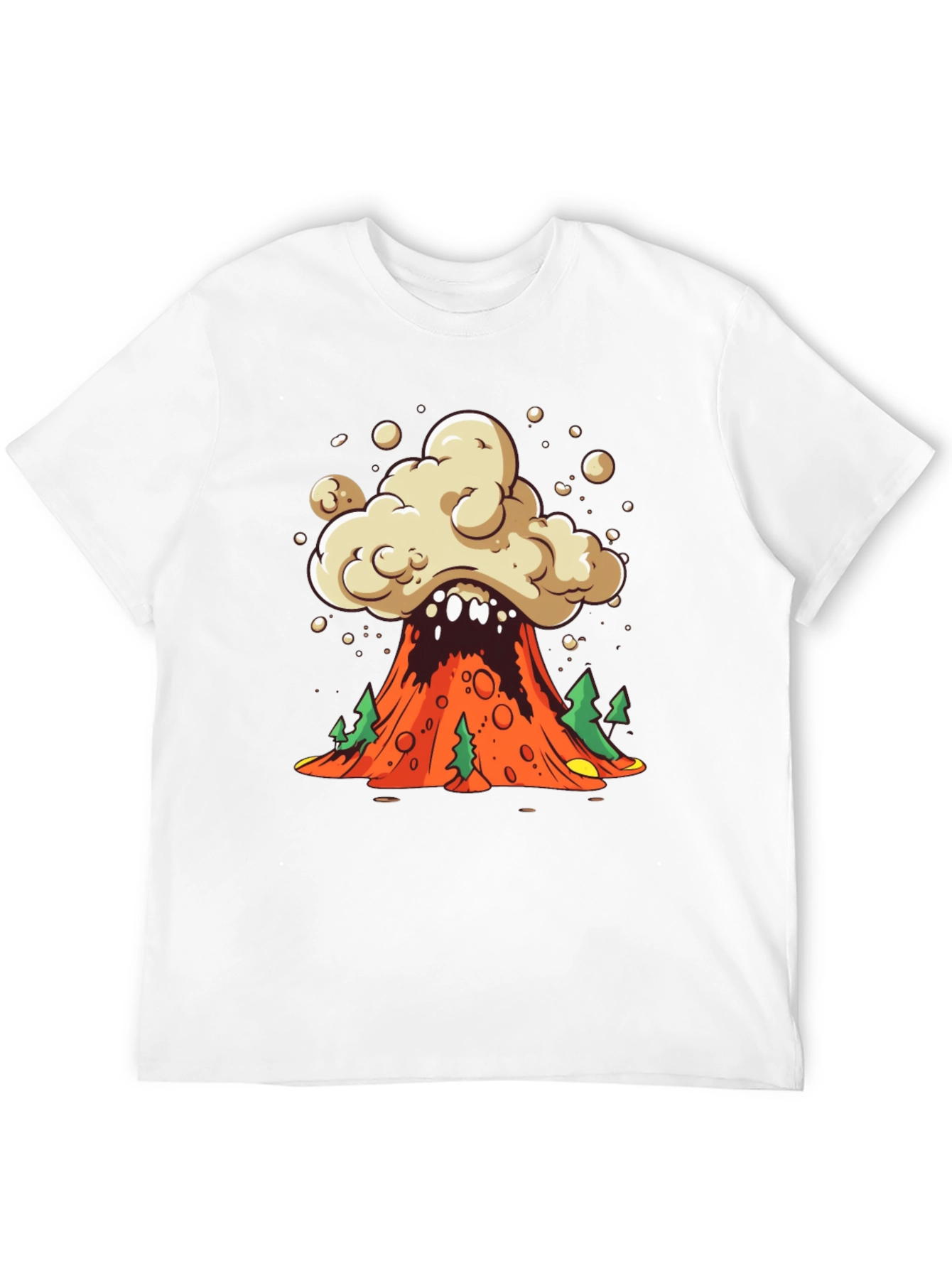 Volcano Explosion Graphic Tee - Unique Design