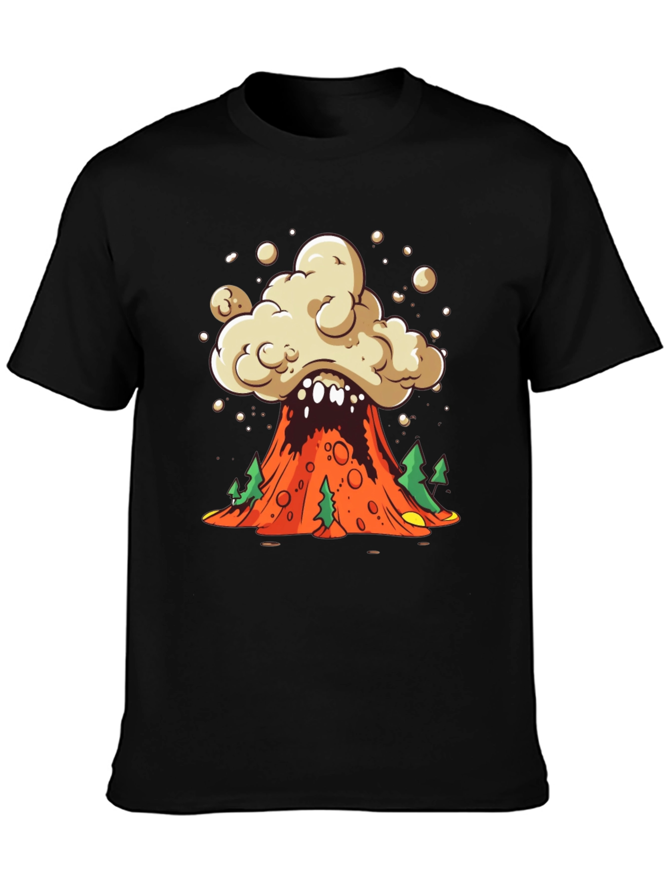 Volcano Explosion Graphic Tee - Unique Design