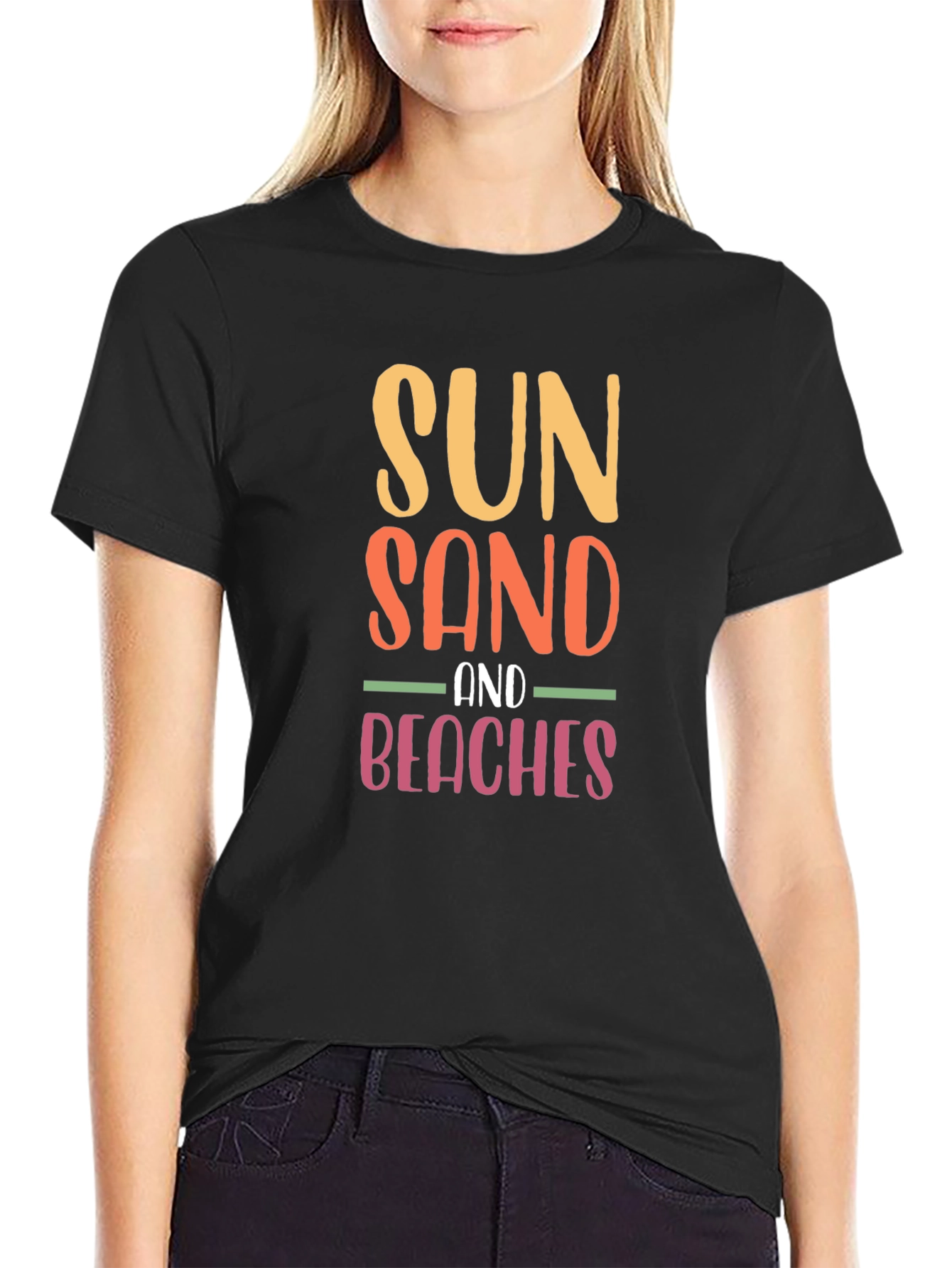 Sun Sand & Beaches Graphic Tee - Summer Vibes