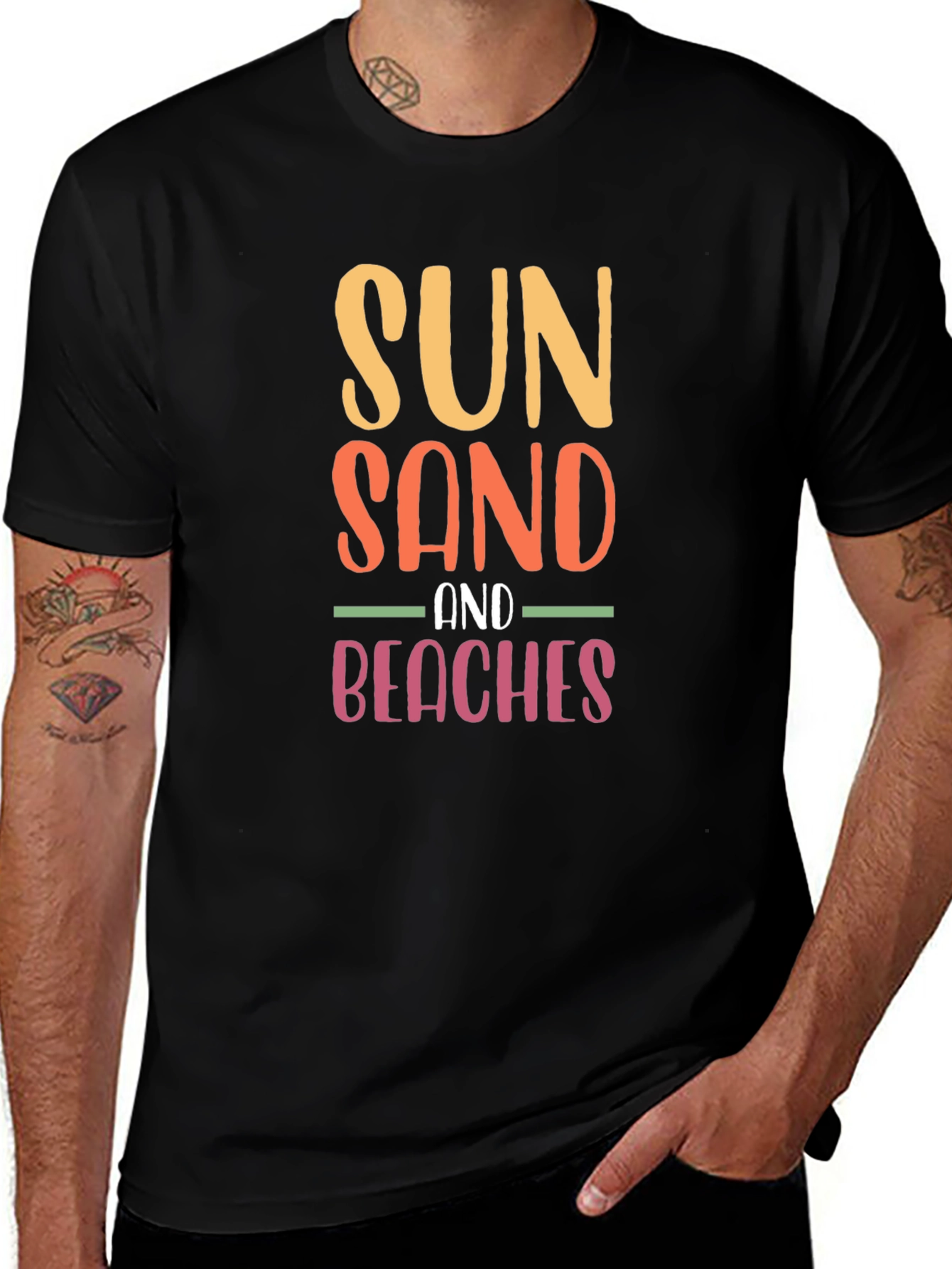 Sun Sand & Beaches Graphic Tee - Summer Vibes