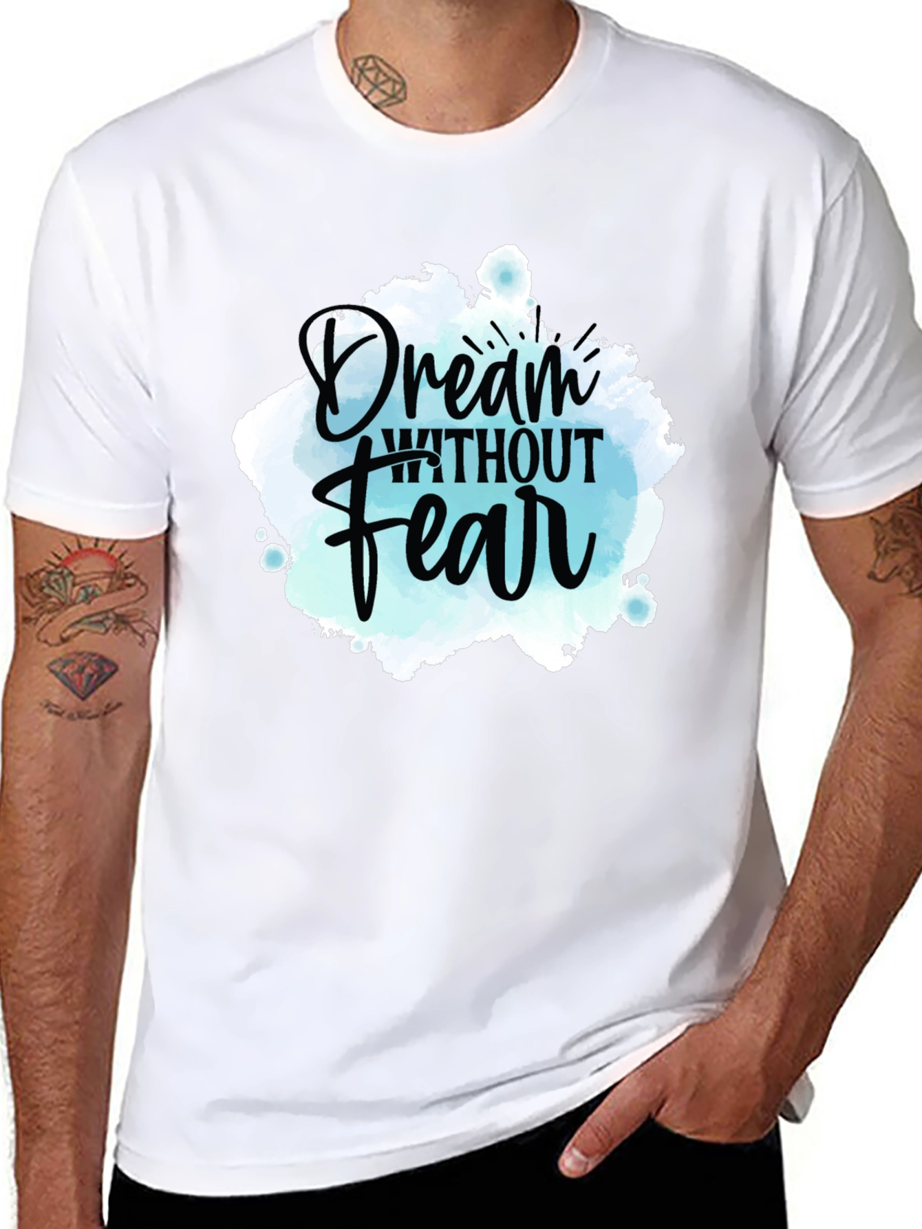 Dream Without Fear Graphic Tee - Inspiring Design