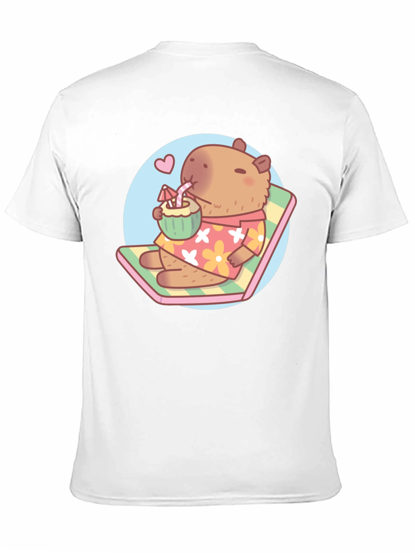 Capybara Beach T-Shirt - Tropical Vibes