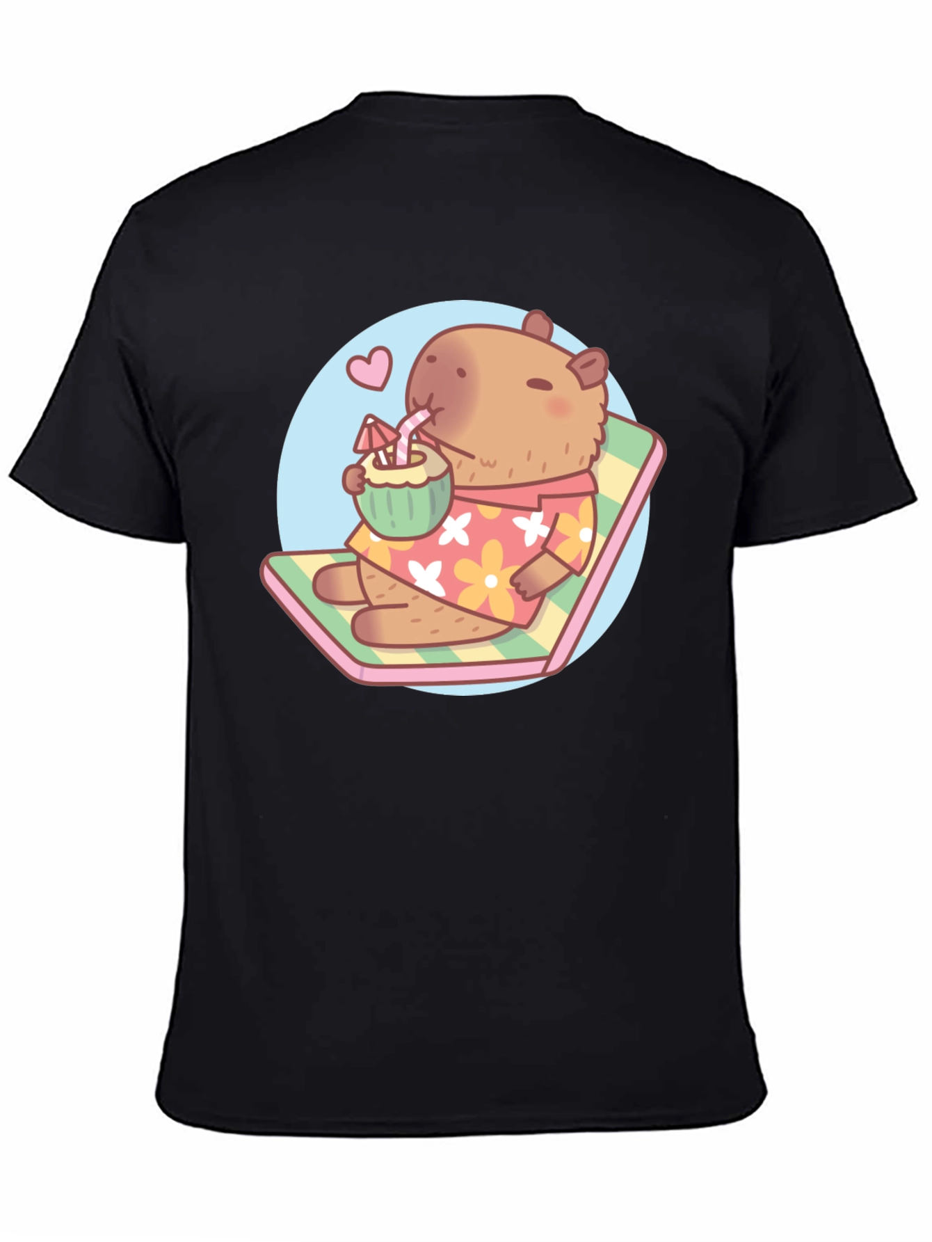 Capybara Beach T-Shirt - Tropical Vibes