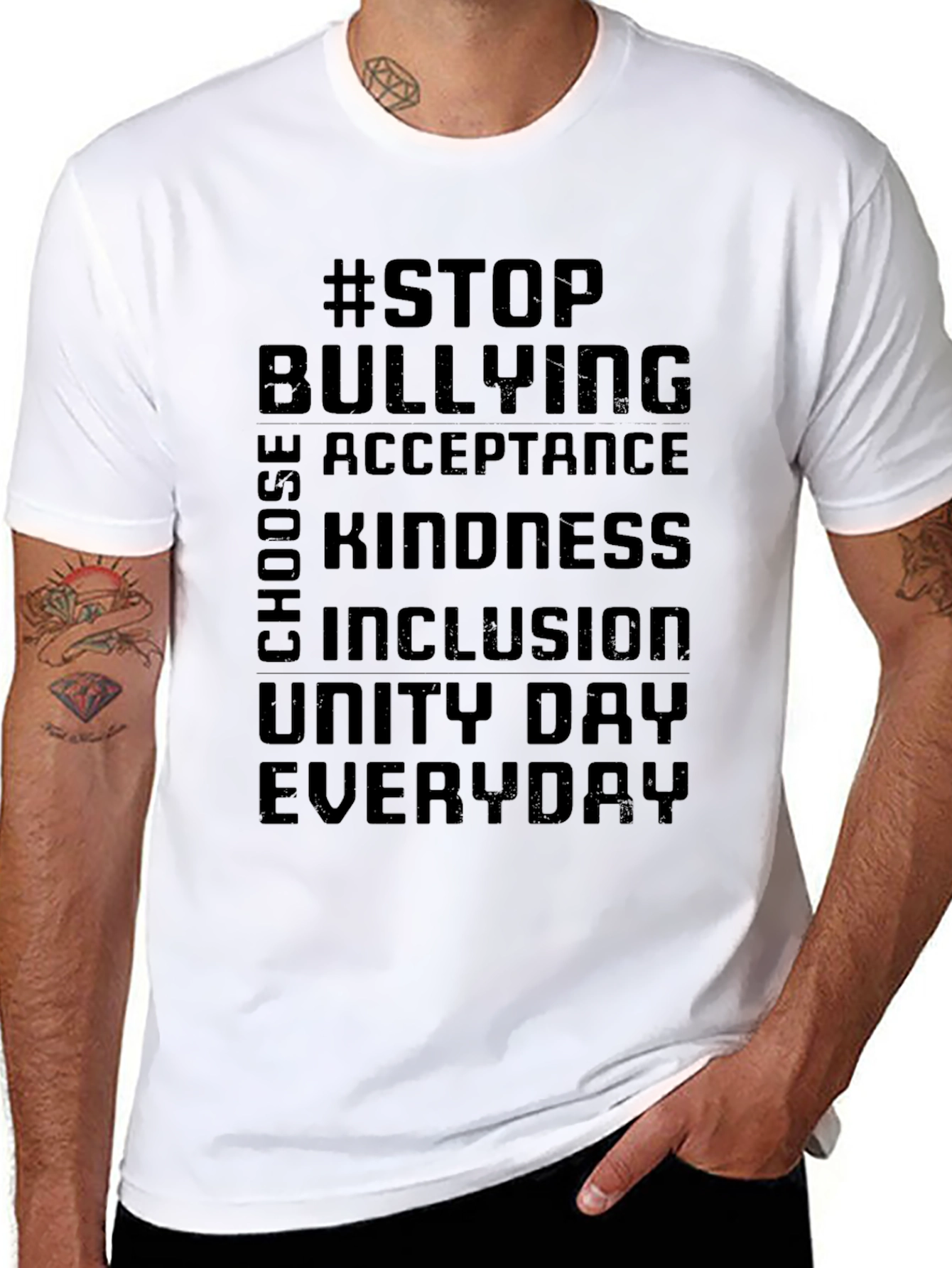 Stop Bullying Slogan T-Shirt